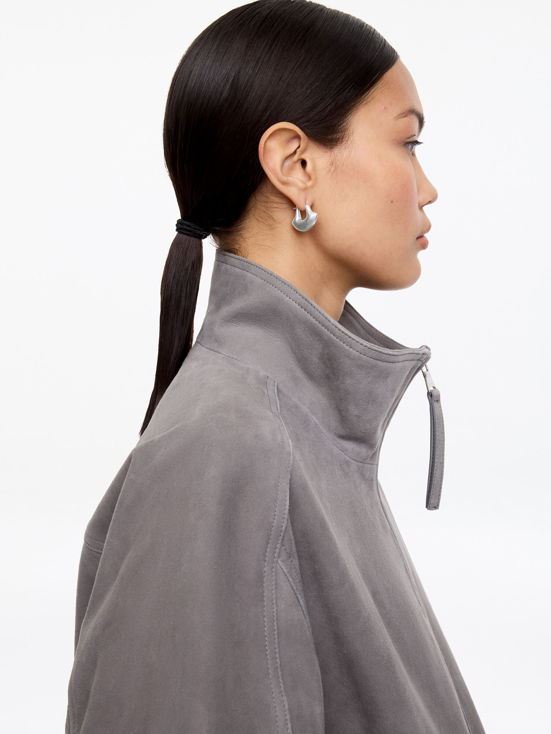 Half moon Hoops - Silver - Women - StillMedia/Lookbook - 3