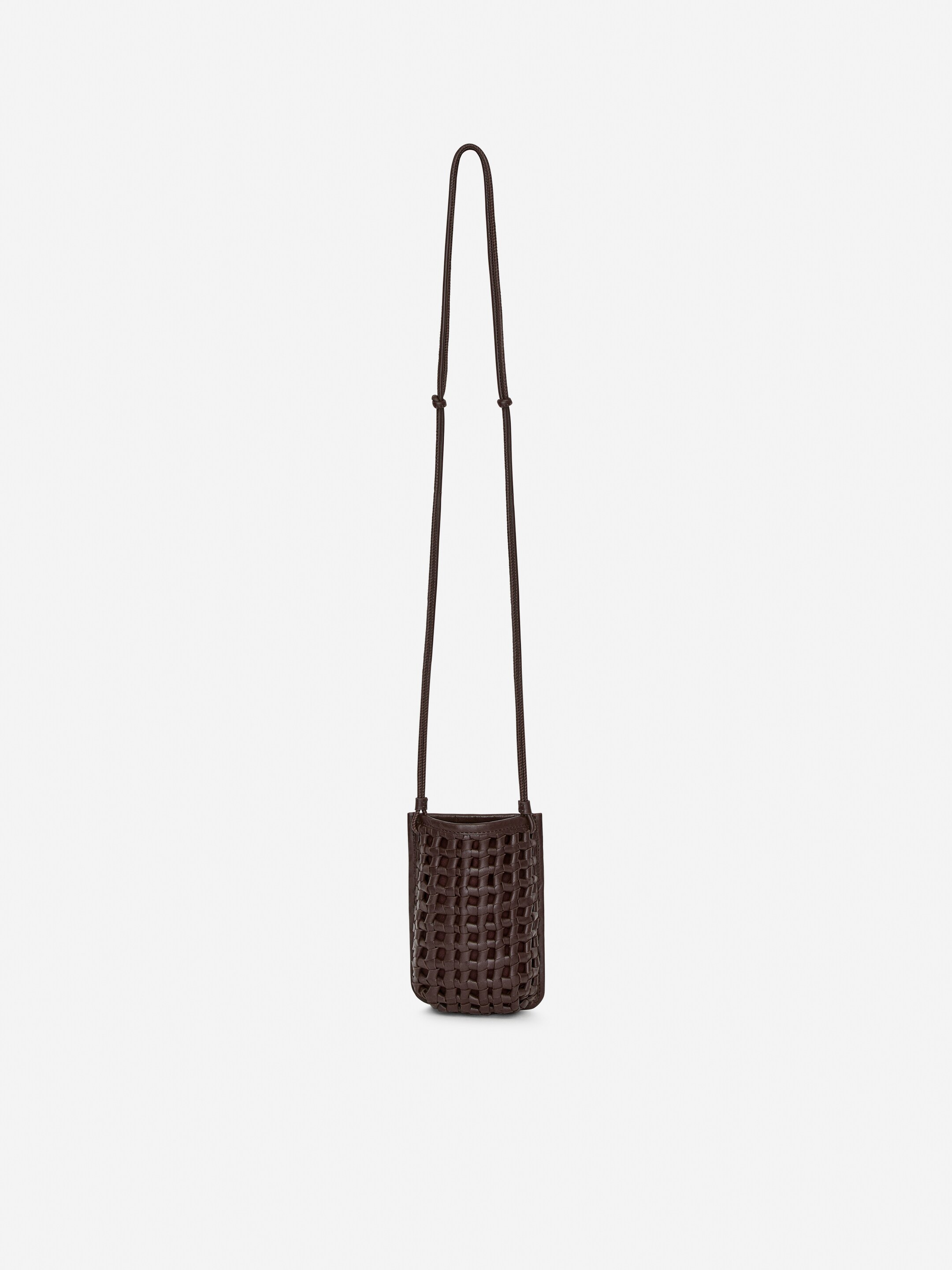 Handytasche aus Leder - Dunkelbraun - Damen - StillMedia/DescriptiveStillLife - 3