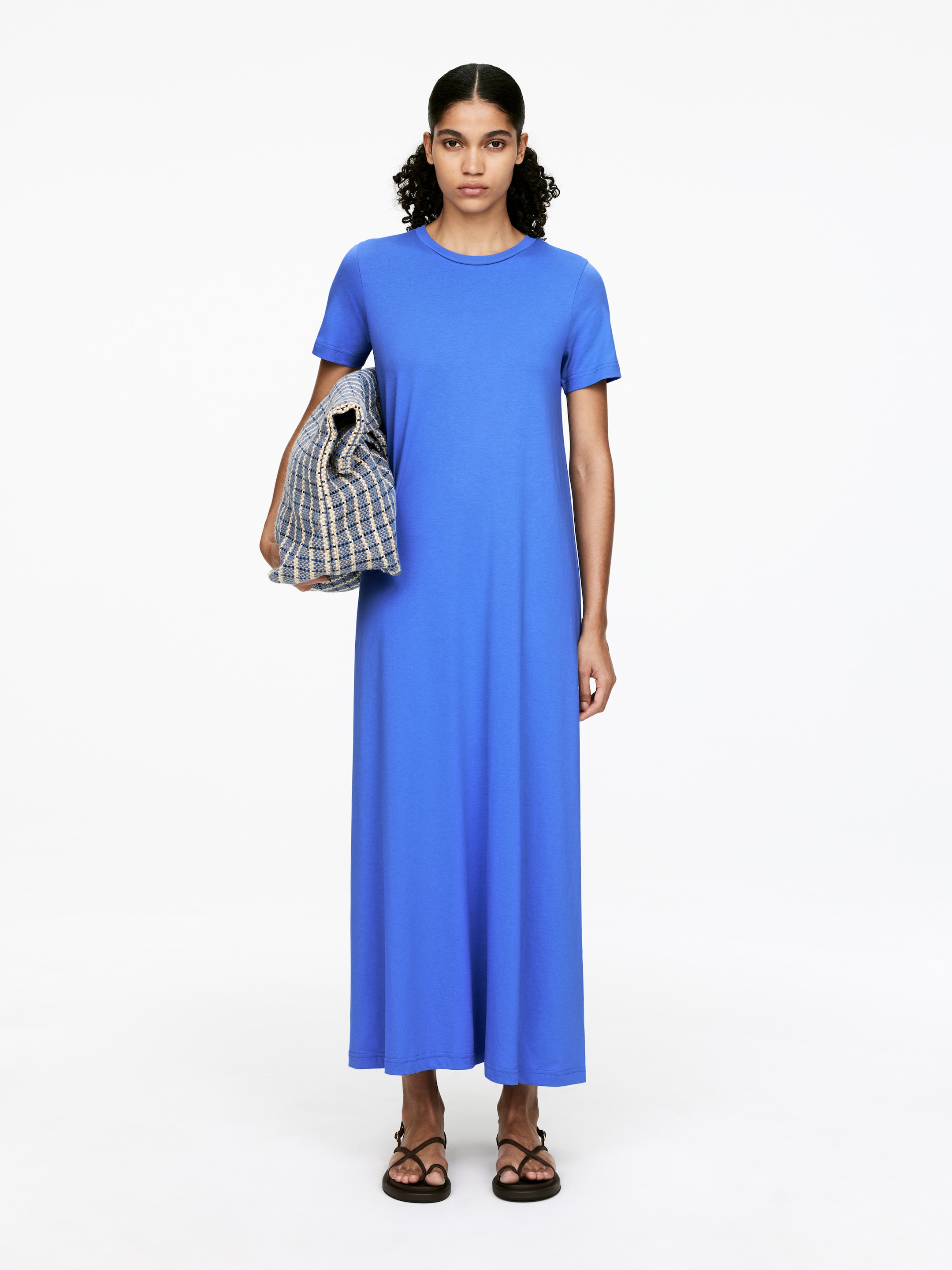 Größeres Bild anzeigen: T-Shirt-Maxikleid - Blau - Ladies | H&M AT 1
