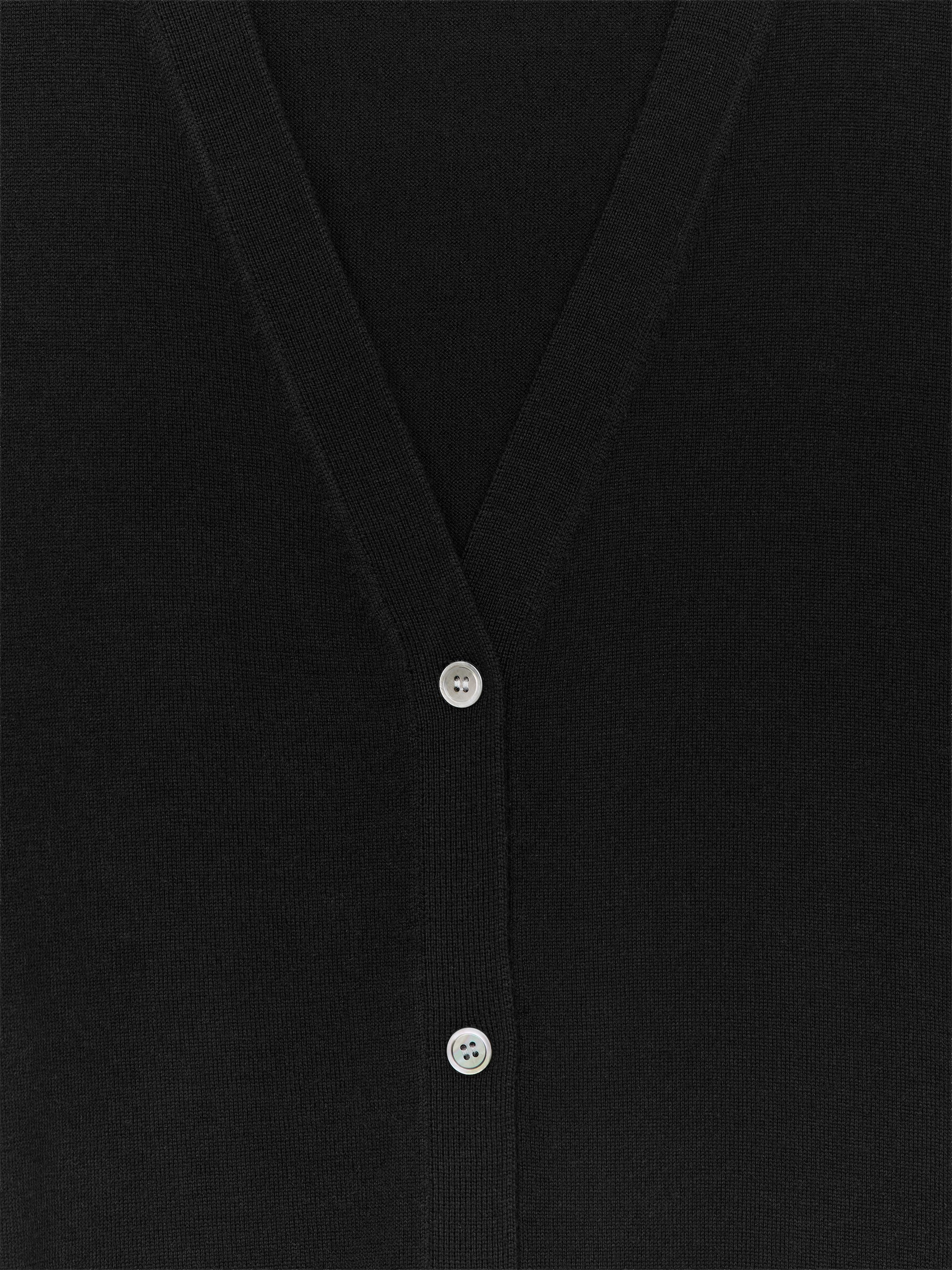 Merino Wool Vest - Black - Loose fit - Women - StillMedia/DescriptiveDetail - 2