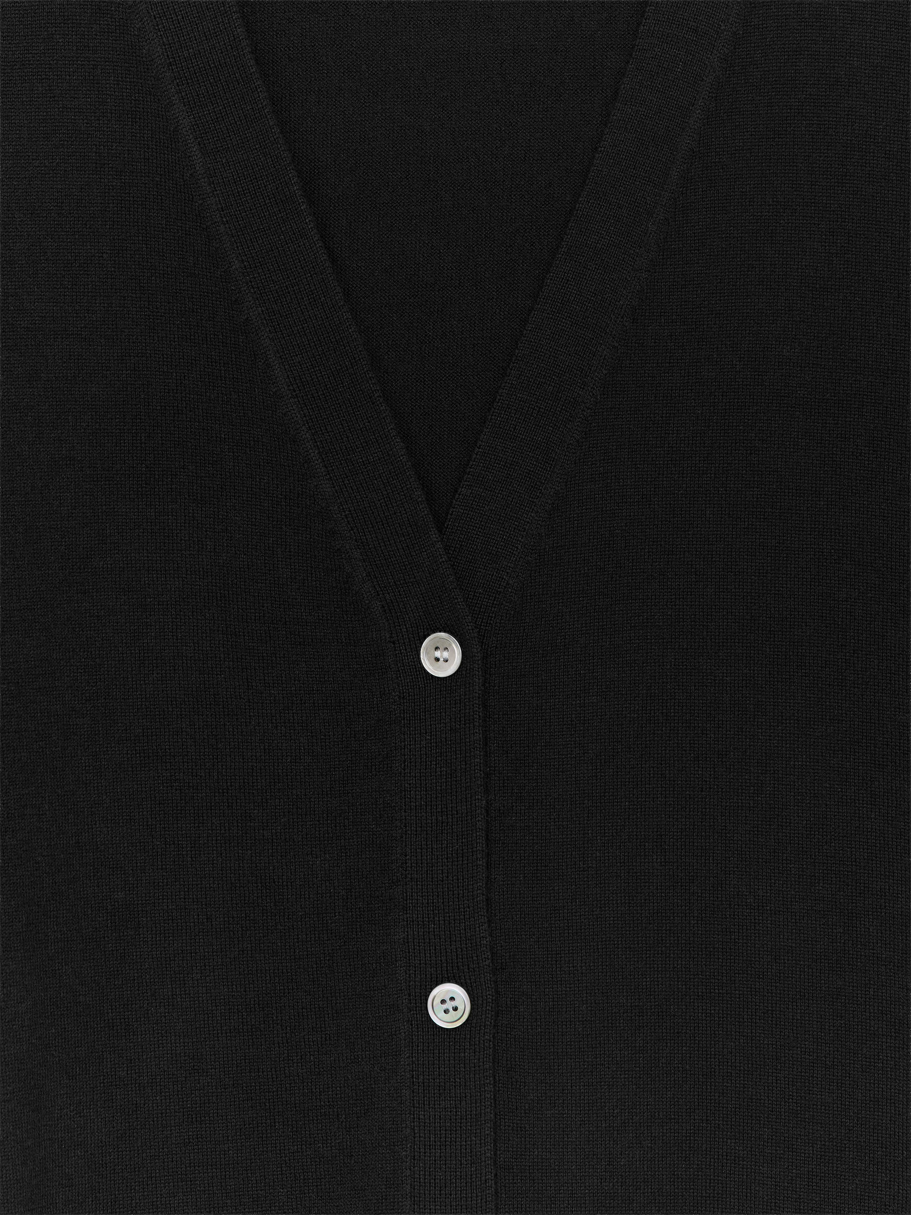 Merino Wool Vest - Black - Loose fit - Women - StillMedia/DescriptiveDetail - 2