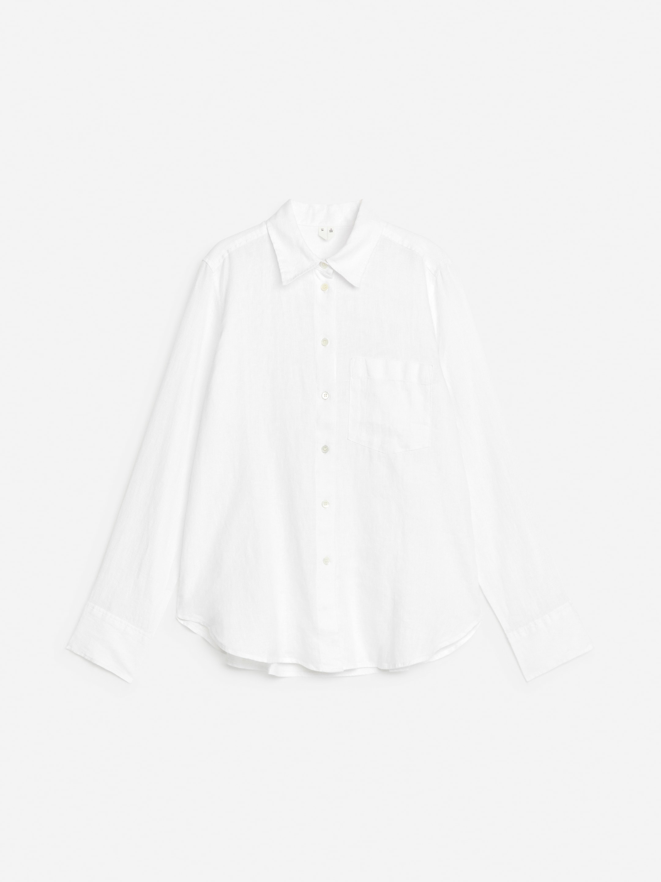 View larger image: Linen Shirt - White - Ladies | H&M GB 1