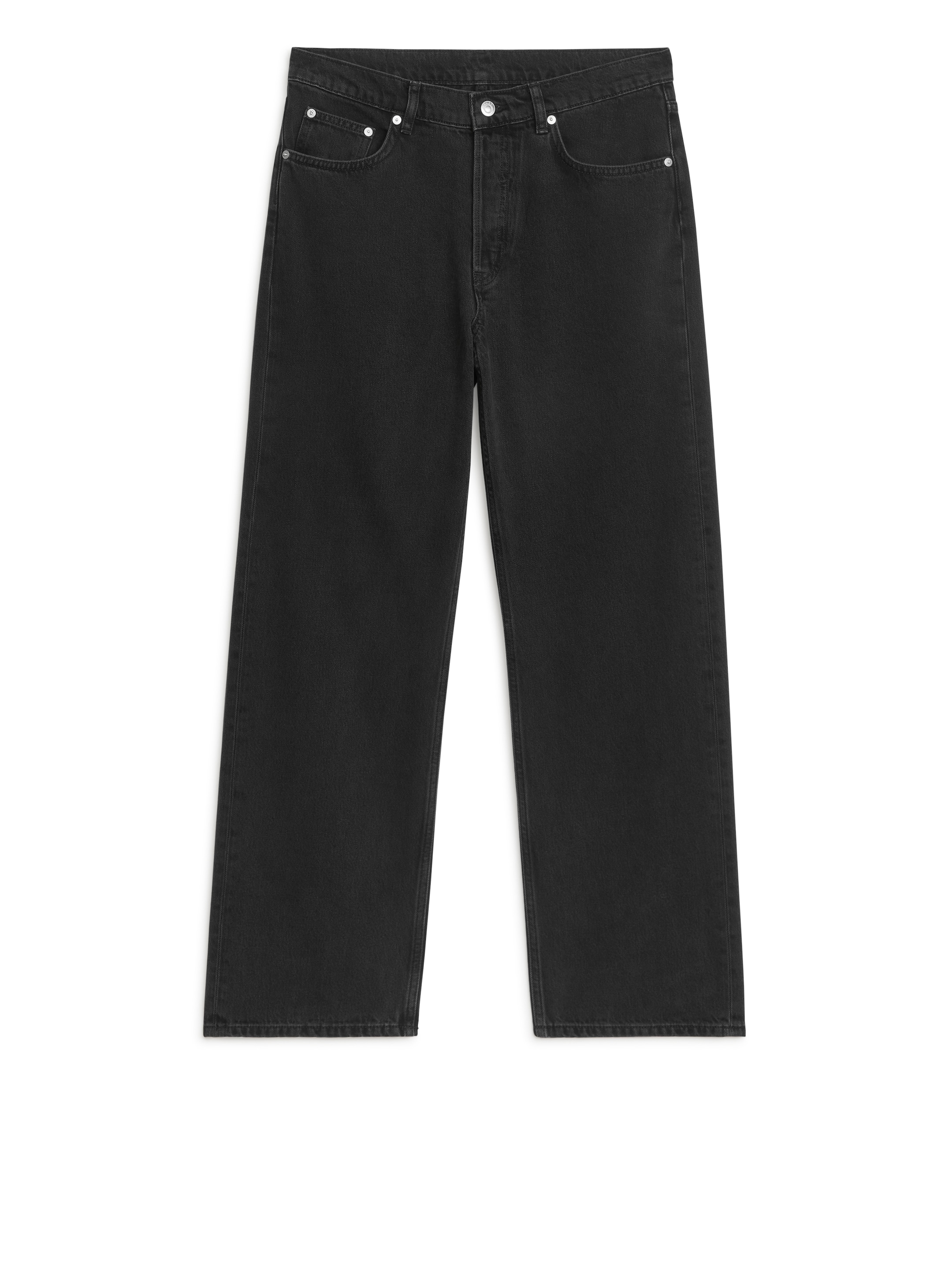 Se større billede: SHORE boyfriend-jeans - Forvasket sort - DAME | H&M DK 1