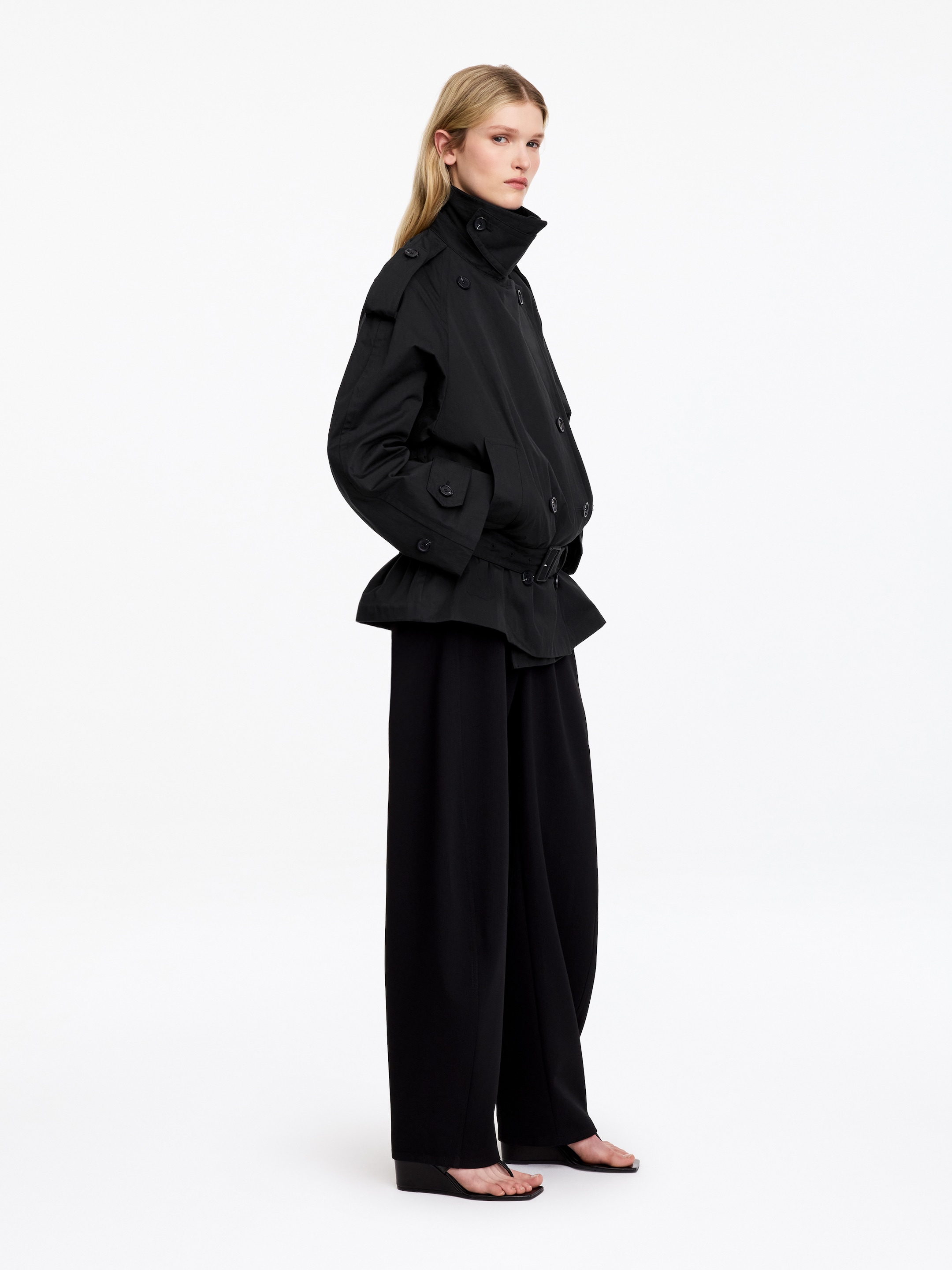 Chaqueta estilo trench - Negro - Oversized - women - StillMedia/Lookbook - 9