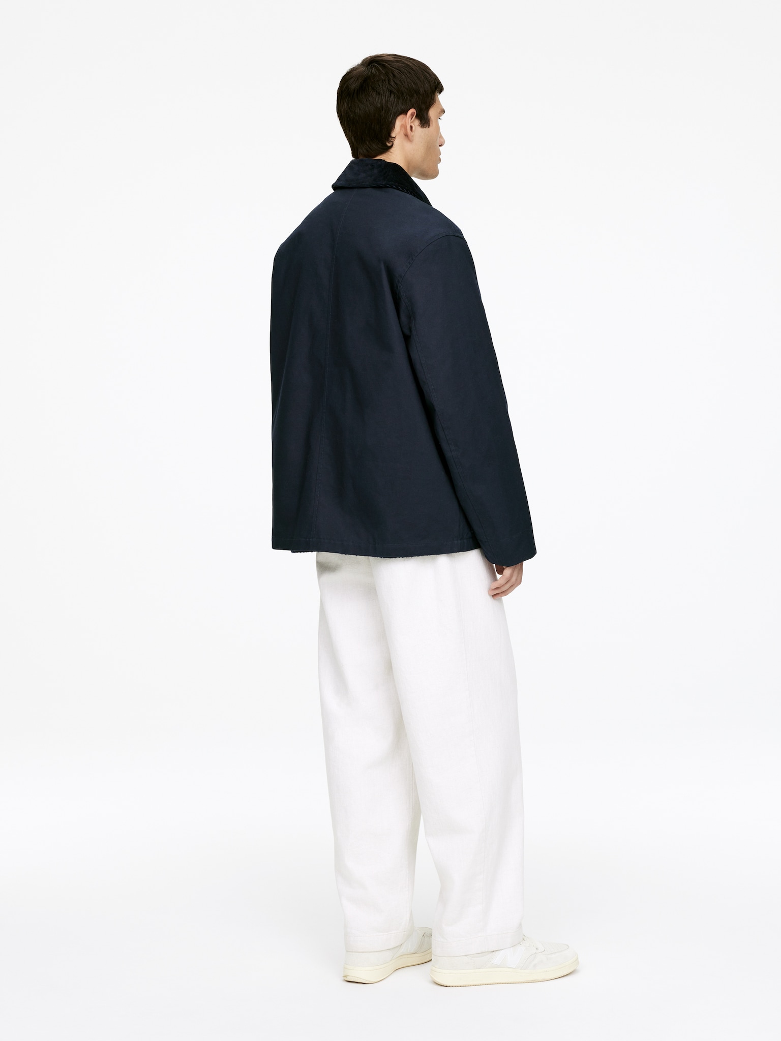 Veste en coton ciré - Bleu foncé/Vert foncé - 3