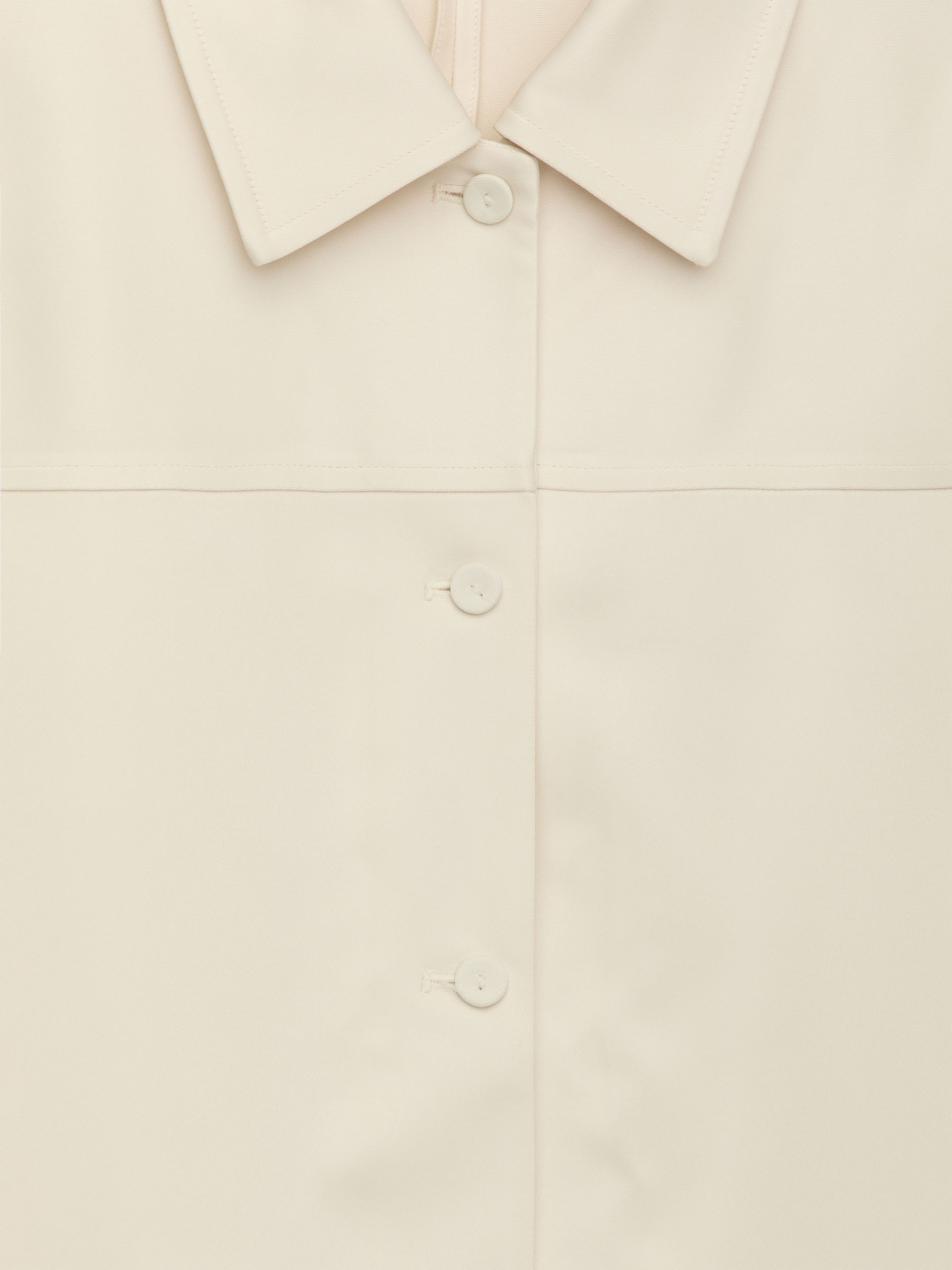 Satin Overshirt - Light Beige - Relaxed fit - Women - StillMedia/DescriptiveDetail - 5