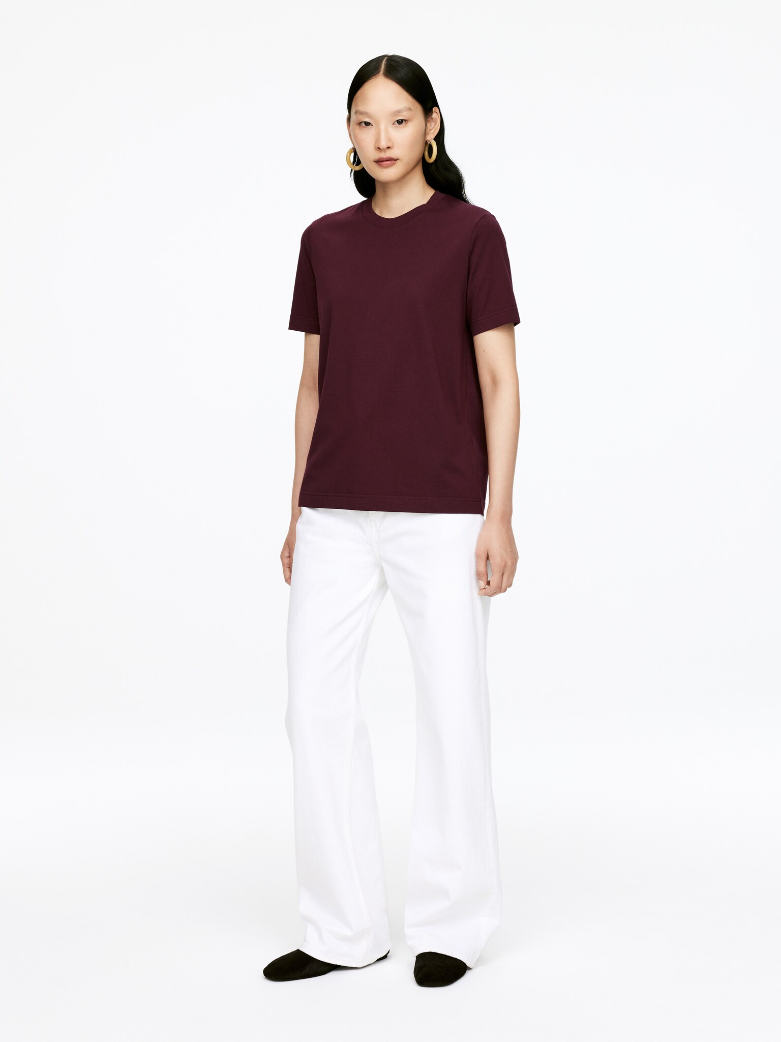 T-shirt signature LILY - Bordeaux/Blanc/Rouge/Blanc/Blanc/Bleu foncé/Marron/Écru/Gris chiné/Noir/Bleu foncé - 6