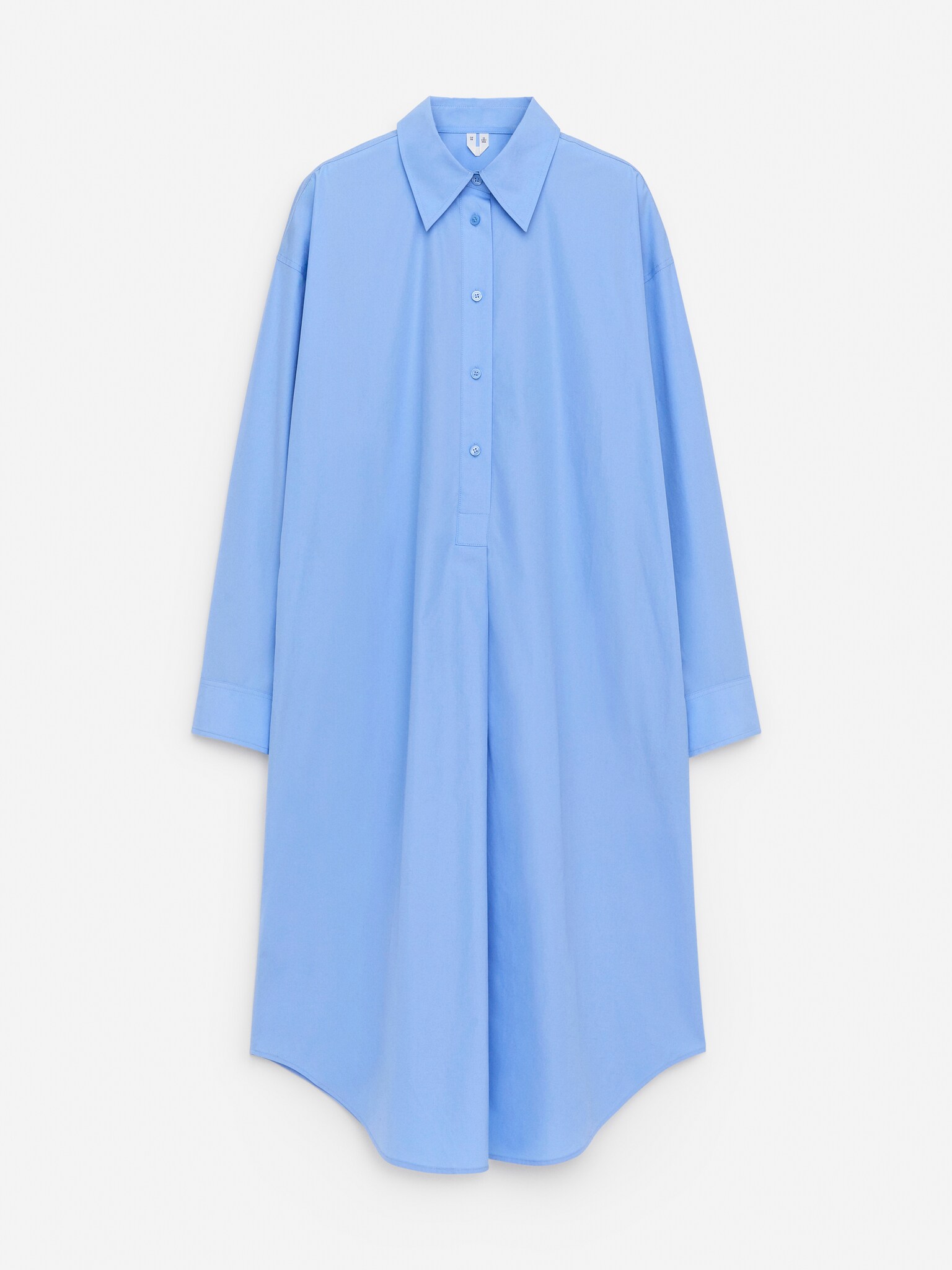 Robe chemise oversize - Bleu ciel/Rose poudré - 2