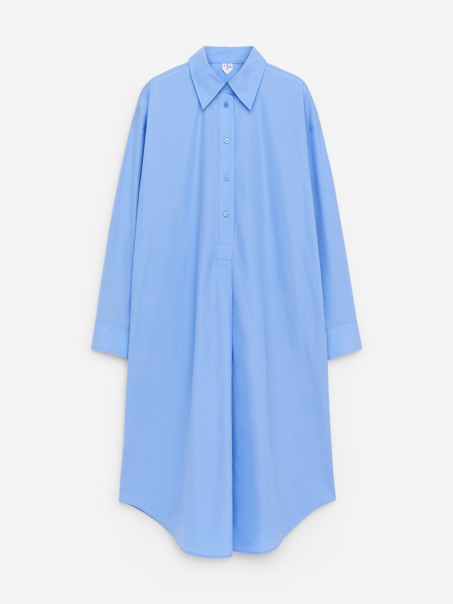 Robe chemise oversize - Bleu ciel/Rose poudré - 2