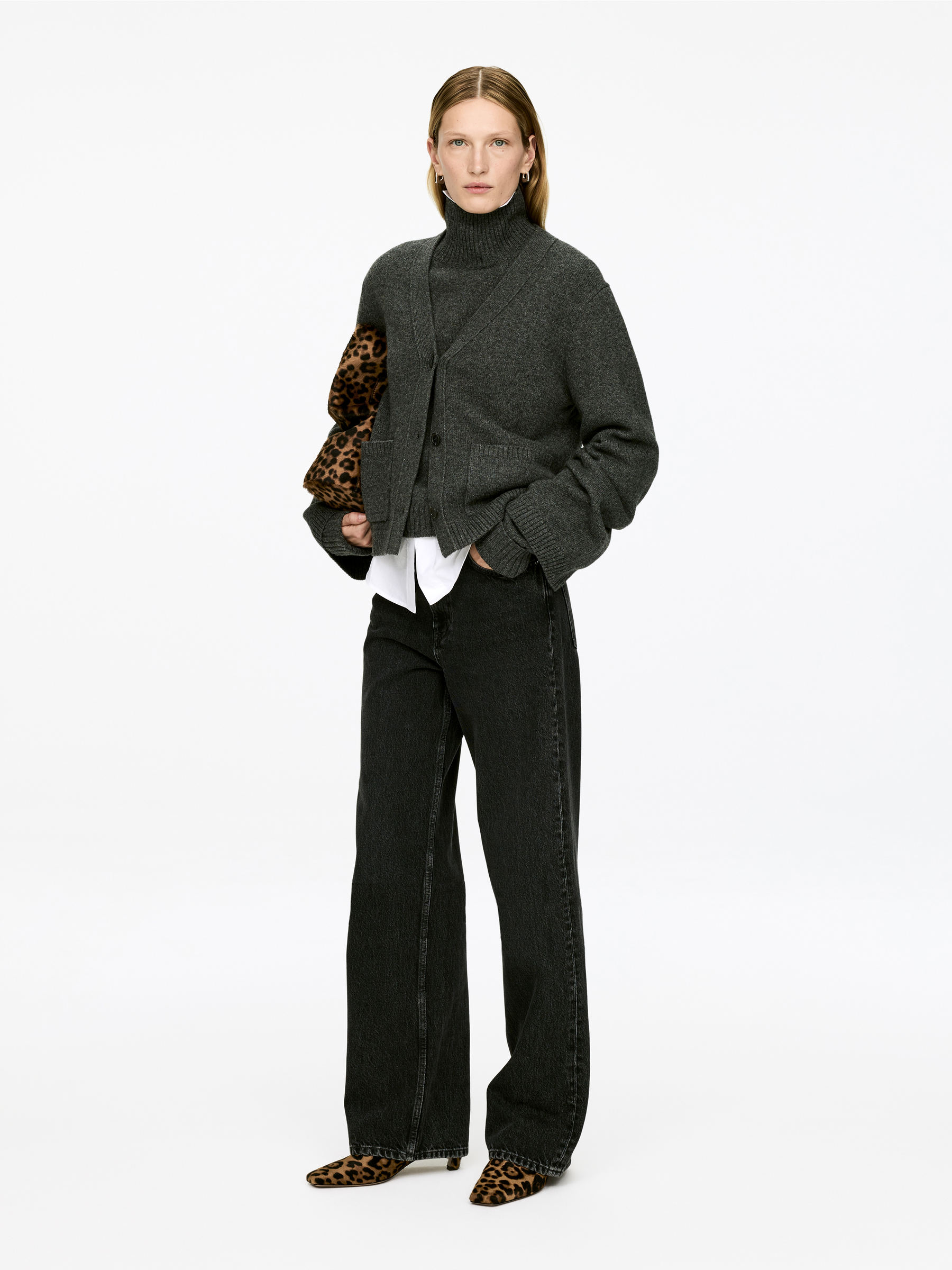 Bottines effet crin - Beige/Noir - Femme - StillMedia/Lookbook - 7