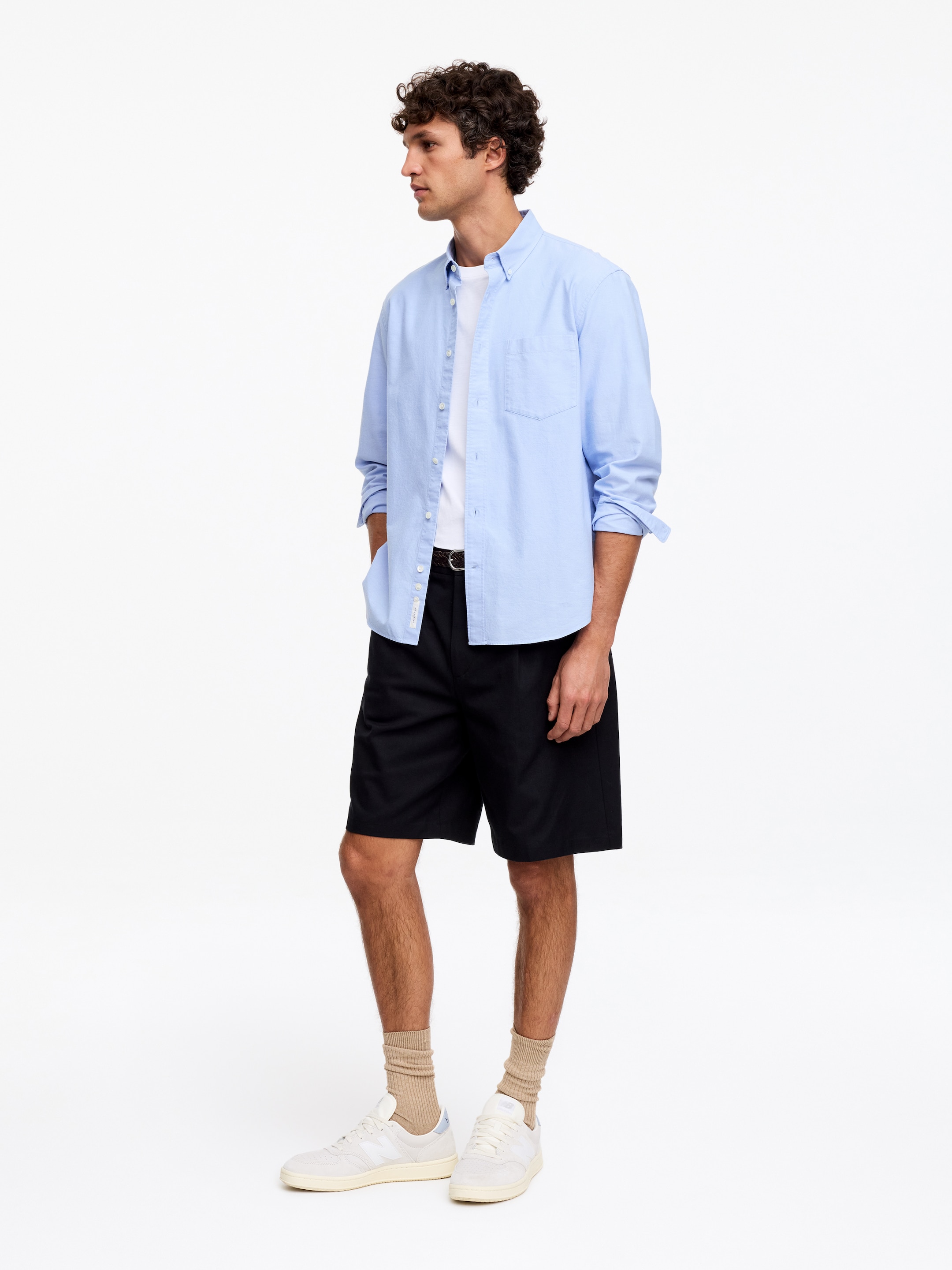 Chemise Oxford classique - Bleu ciel - Regular fit - Homme - StillMedia/Lookbook - 41