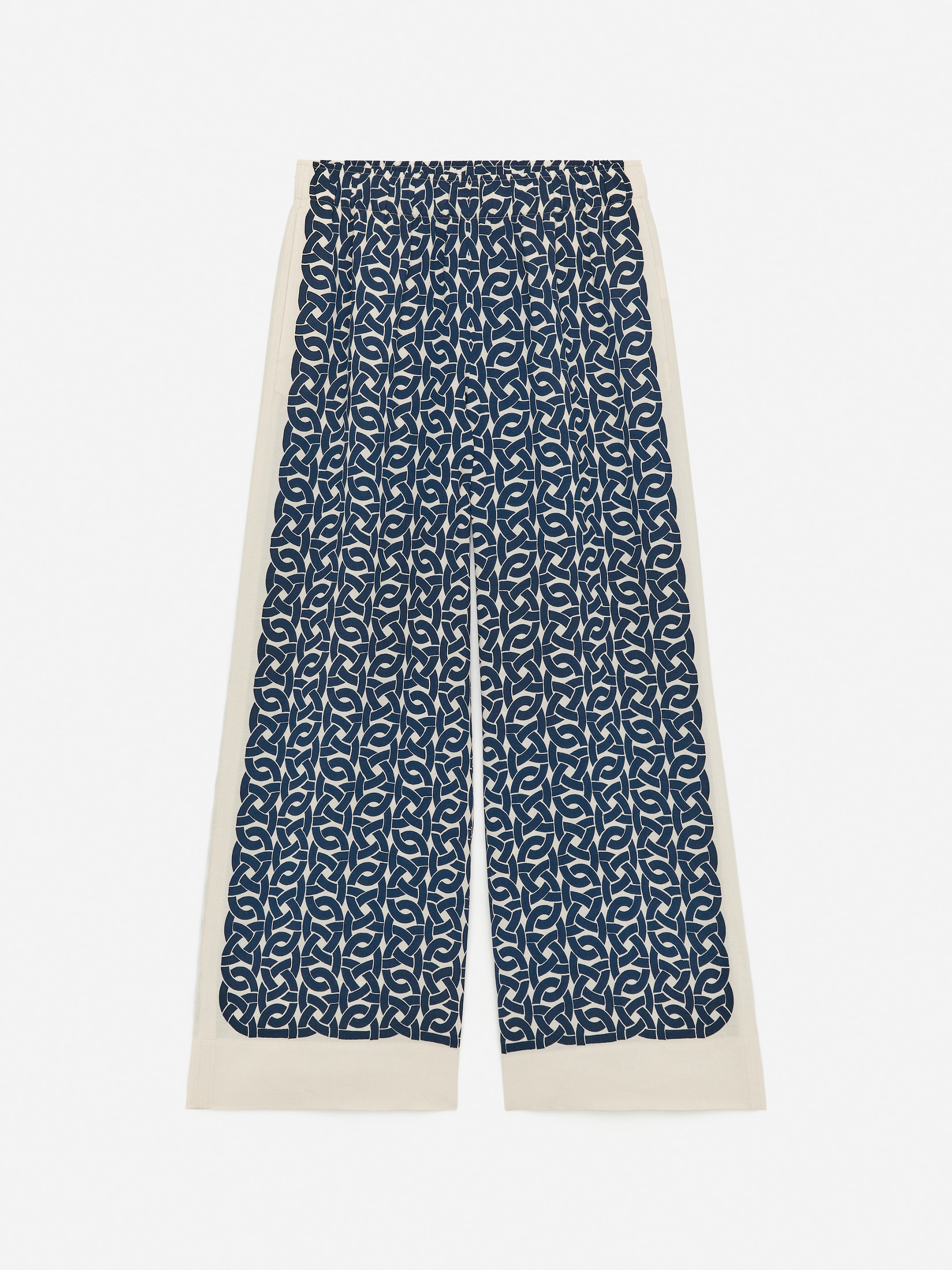 Relaxed Printed Trousers-#31344A-14867