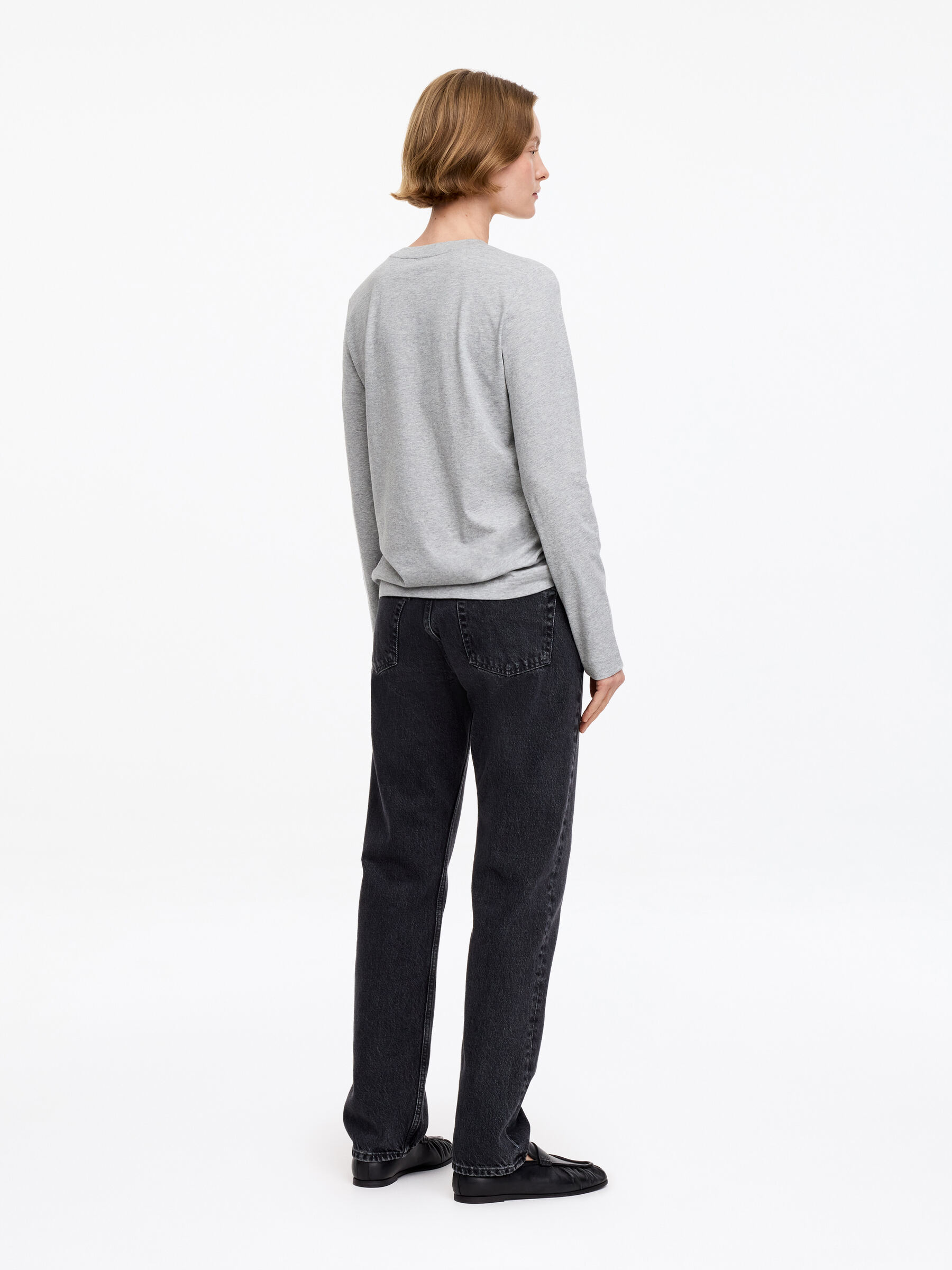 T-shirt signature à manches longues - gris - Regular fit - Femme - StillMedia/Lookbook - 14