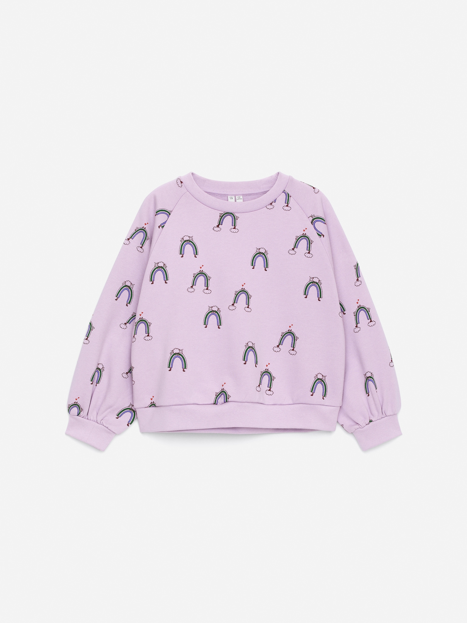Relaxed Sweatshirt - Lilac/Lilac/Green
