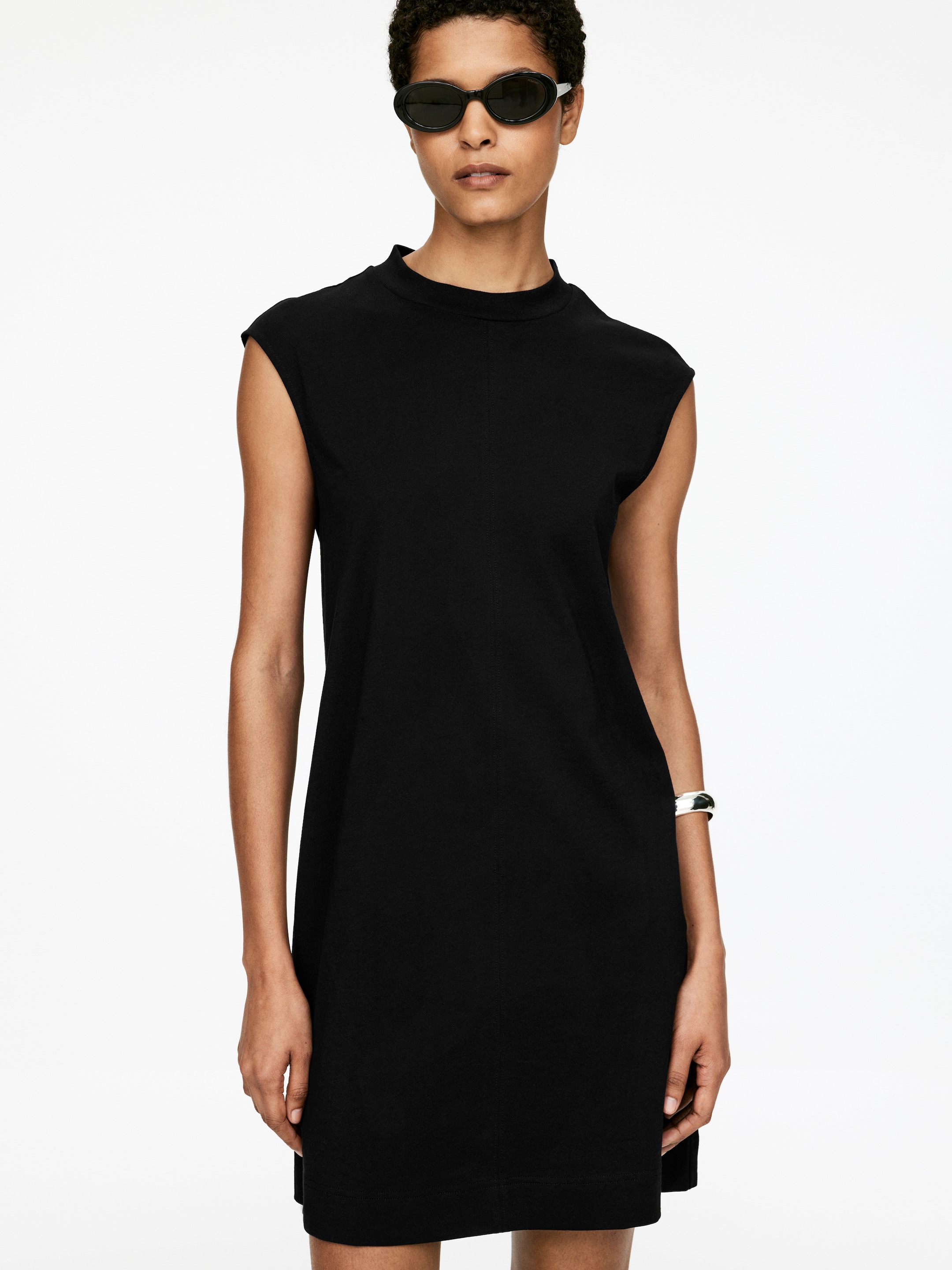Zobraziť väčší obrázok: Mini šaty s krátkymi rukávmi - Čierna - ŽENY | H&M SK 3