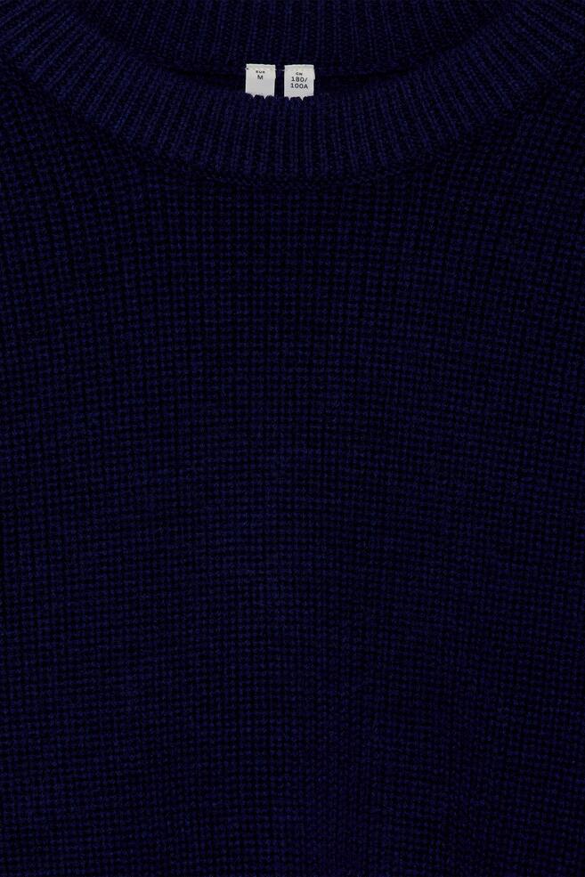 Relaxed Wool Jumper - Dark Blue - 1