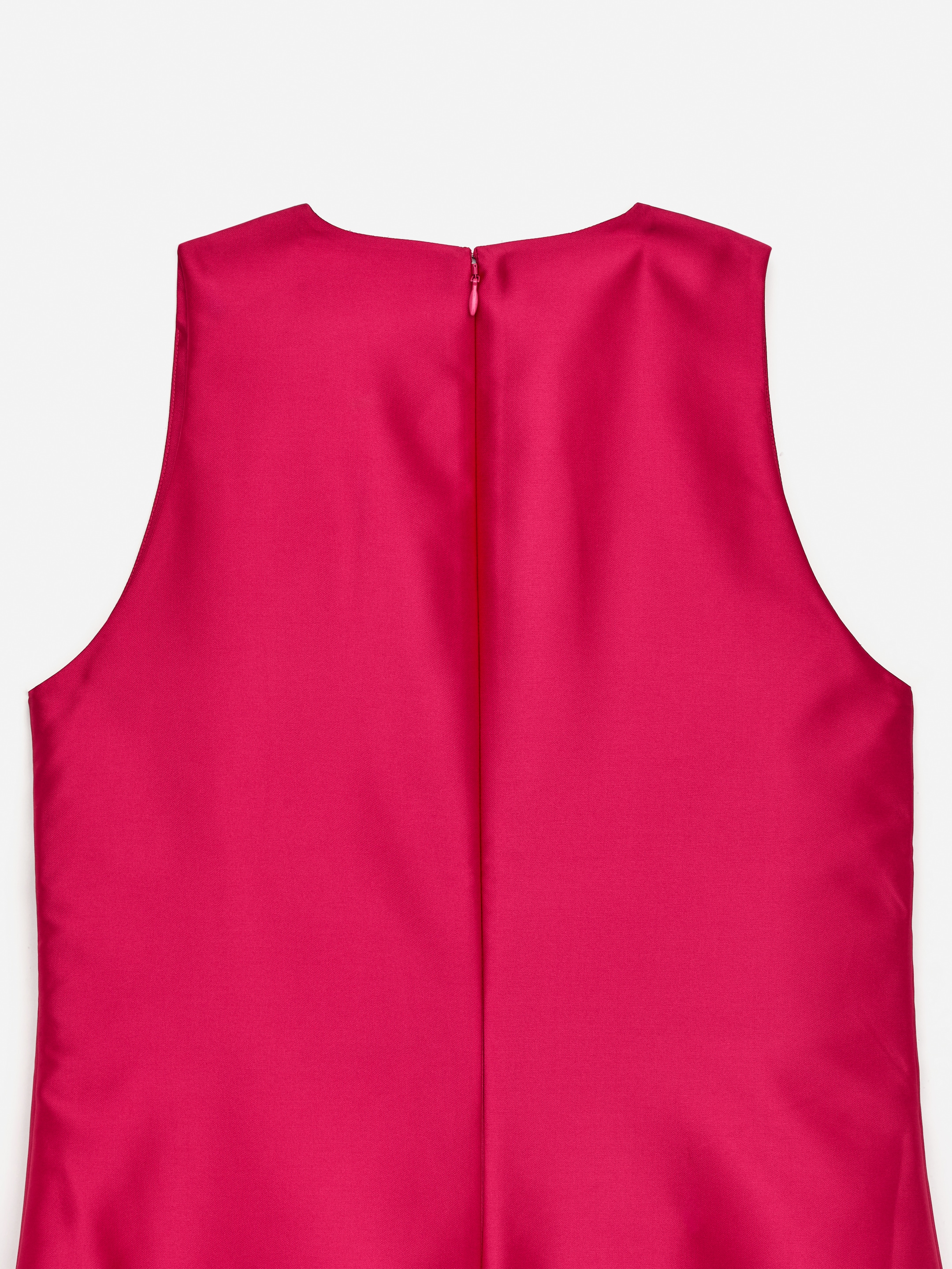 Skulptural v-ringad klänning - Hallonröd - Regular fit - Women - StillMedia/DescriptiveDetail - 1