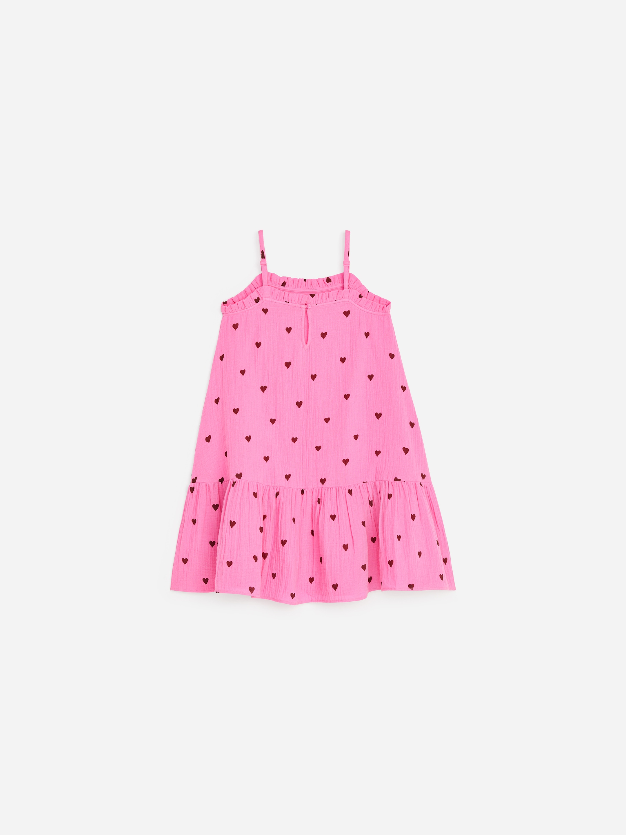 Kleid aus Baumwollmusselin - Rosa/Braun - Relaxed Fit - Children - StillMedia/DescriptiveStillLife - 2
