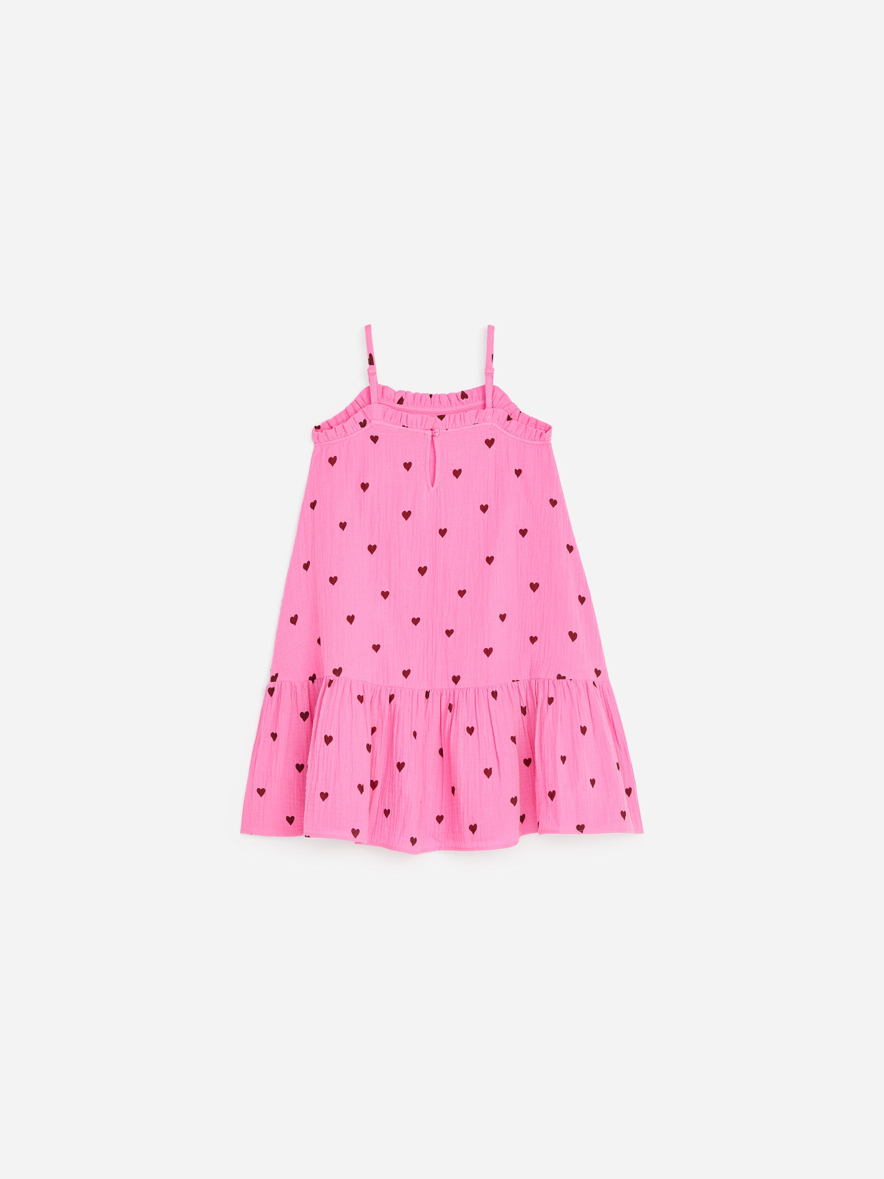 Klänning i bomullsmuslin - Rosa/brun - Relaxed fit - Children - StillMedia/DescriptiveStillLife - 2