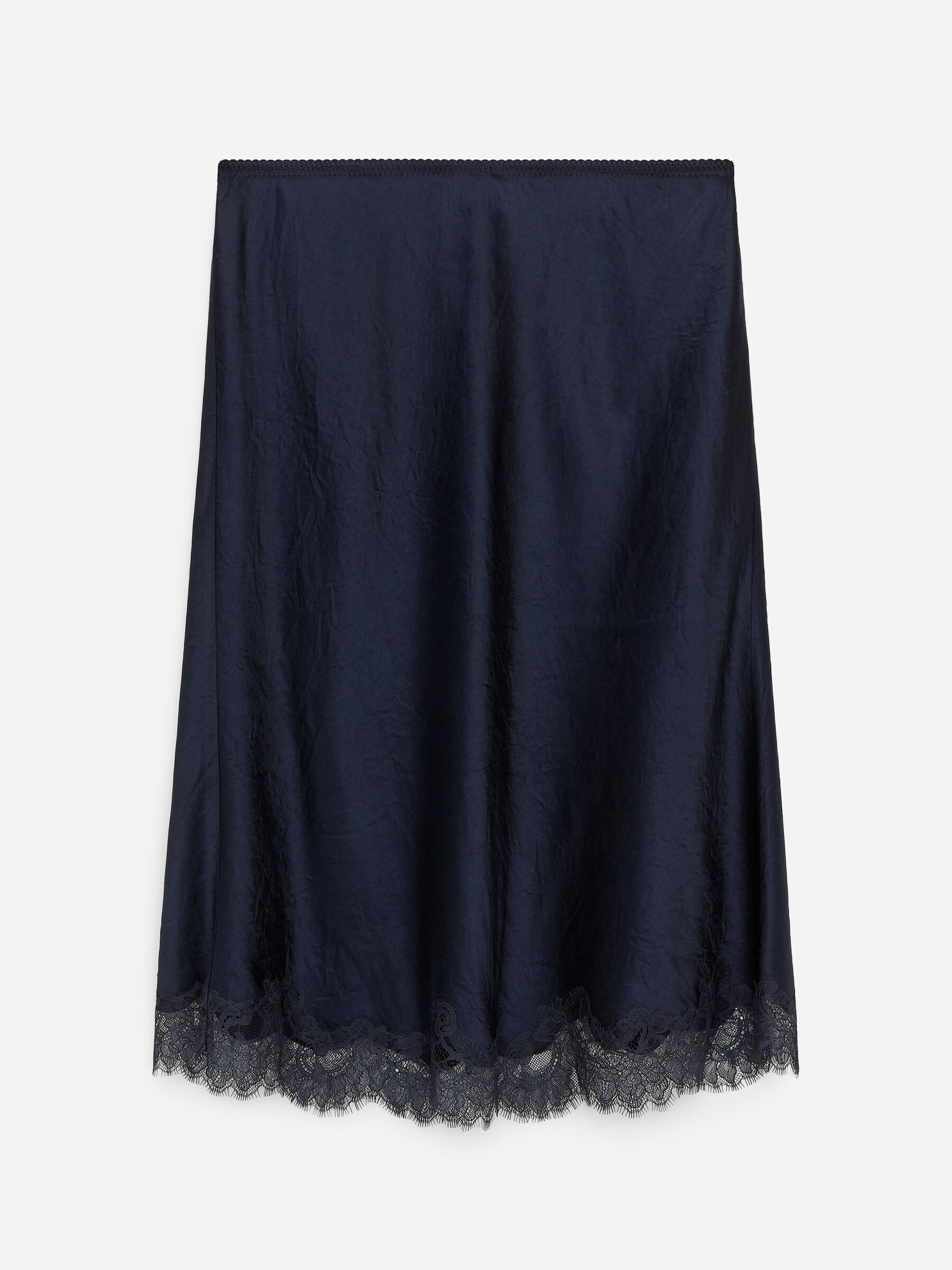 Lace-Detail Skirt - Dark Blue - Regular fit - Women - StillMedia/DescriptiveStillLife - 1