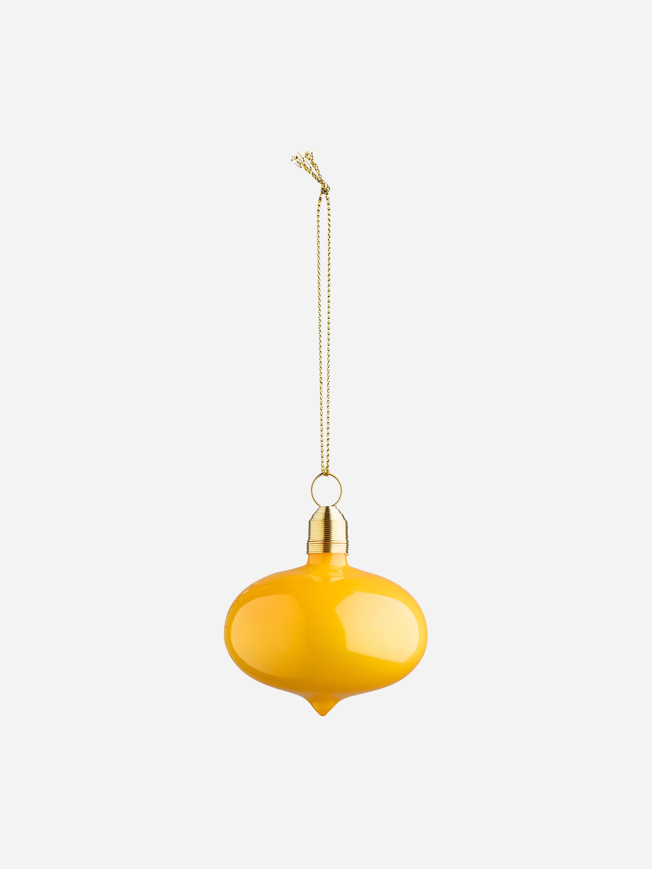 Glass Bauble-Yellow-20519