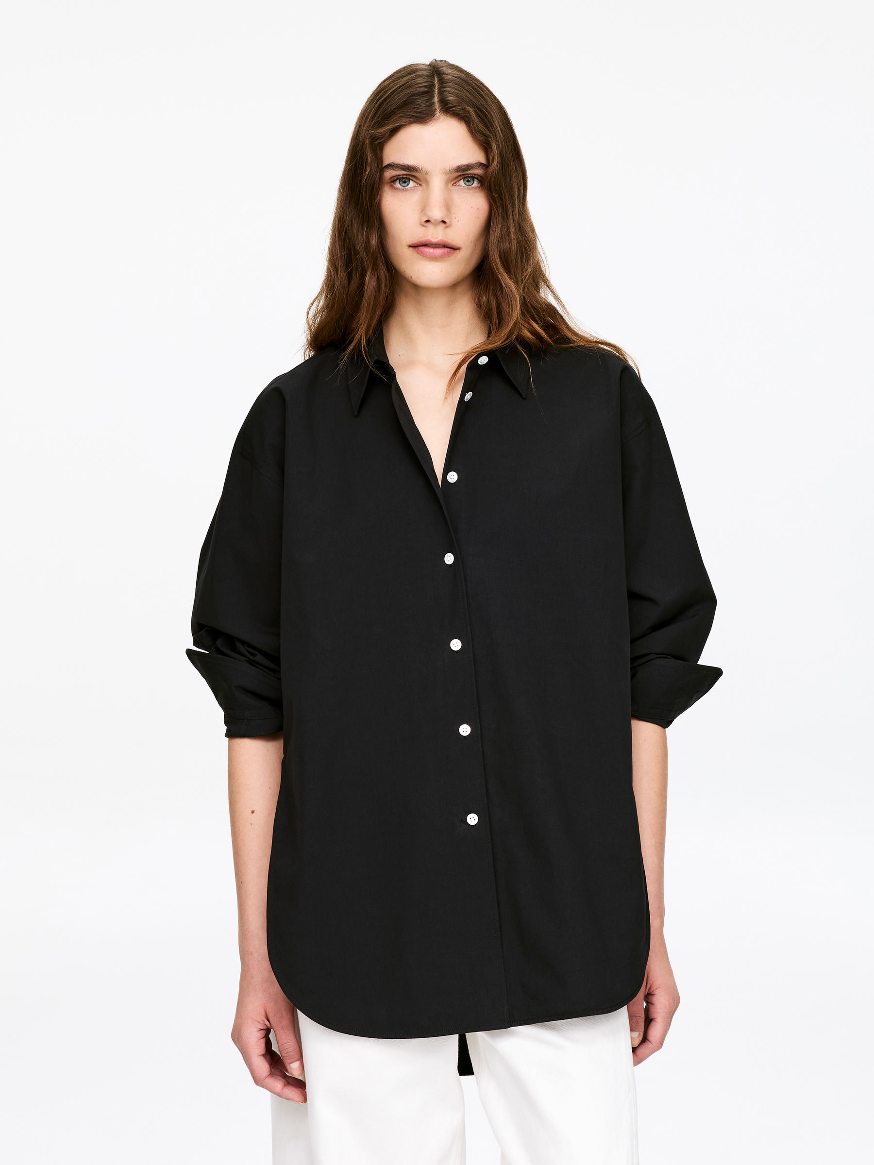 Hemd mit abgerundetem Saum und Schlitz-#272627-17878