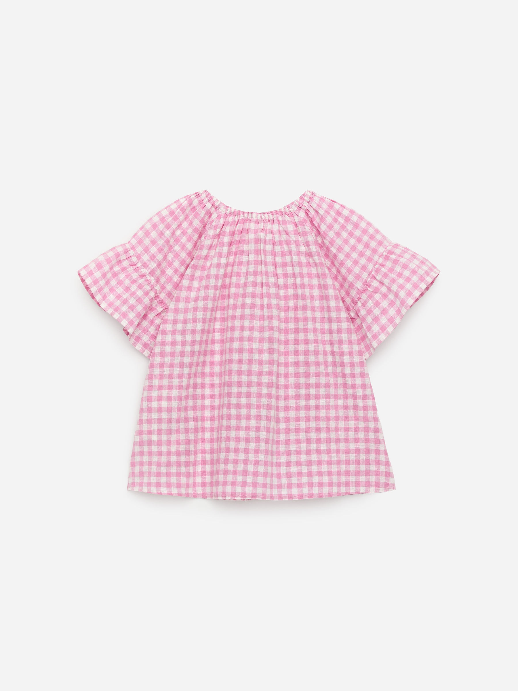 Top in cotone e lino - Rosa/Bianco - Relaxed fit - Children - StillMedia/DescriptiveStillLife - 3