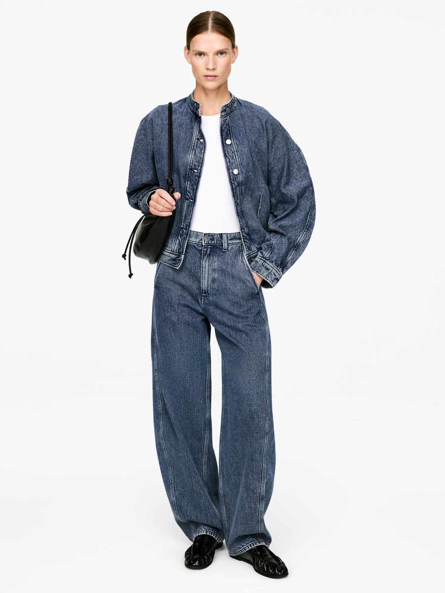 ARKET Women's  Barrel-Leg Jeans Blue,  size 34