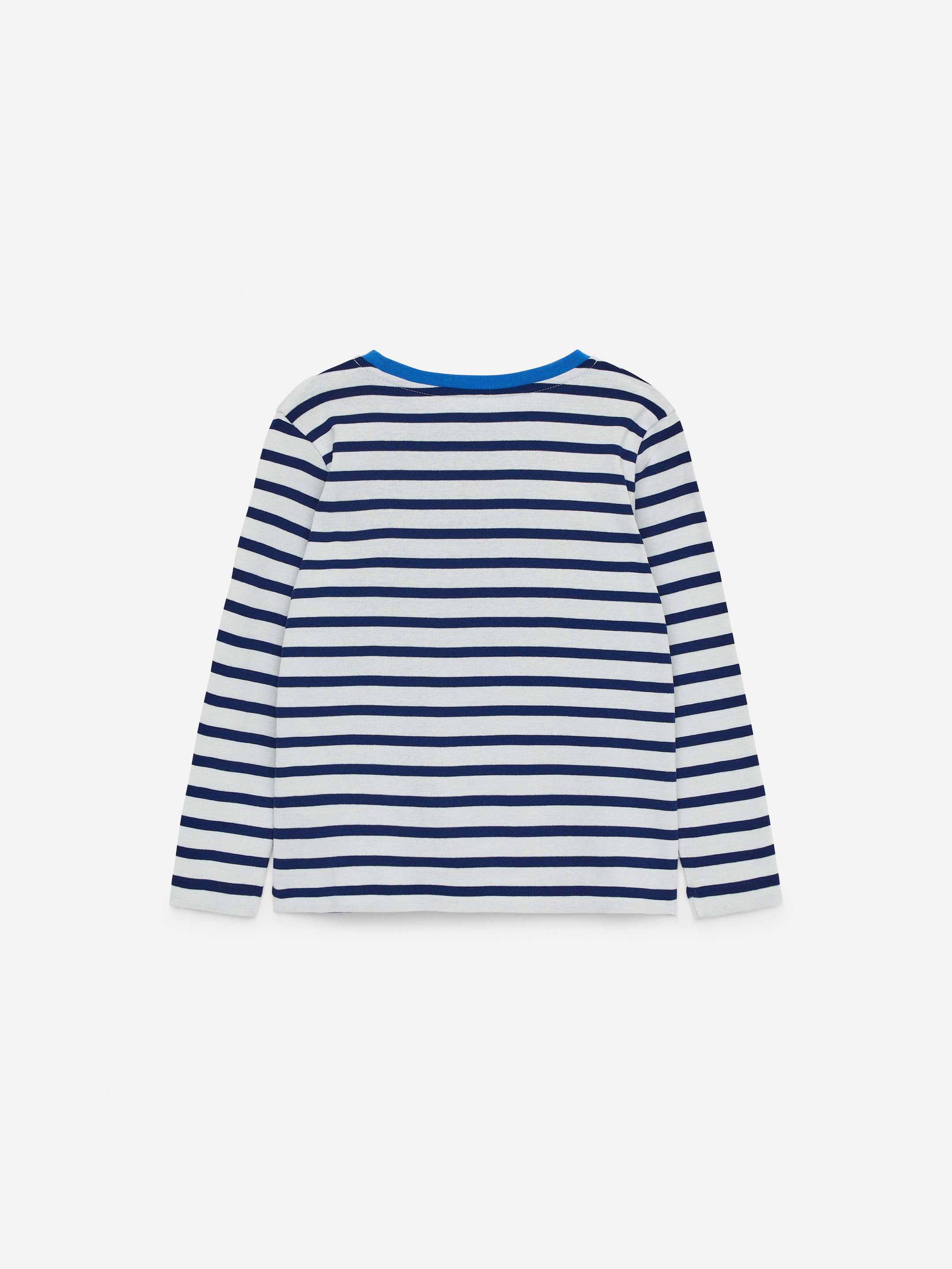 Grotere afbeelding bekijken: Long-Sleeved T-Shirt - Wit/donkerblauw - KINDEREN | H&M BE 2