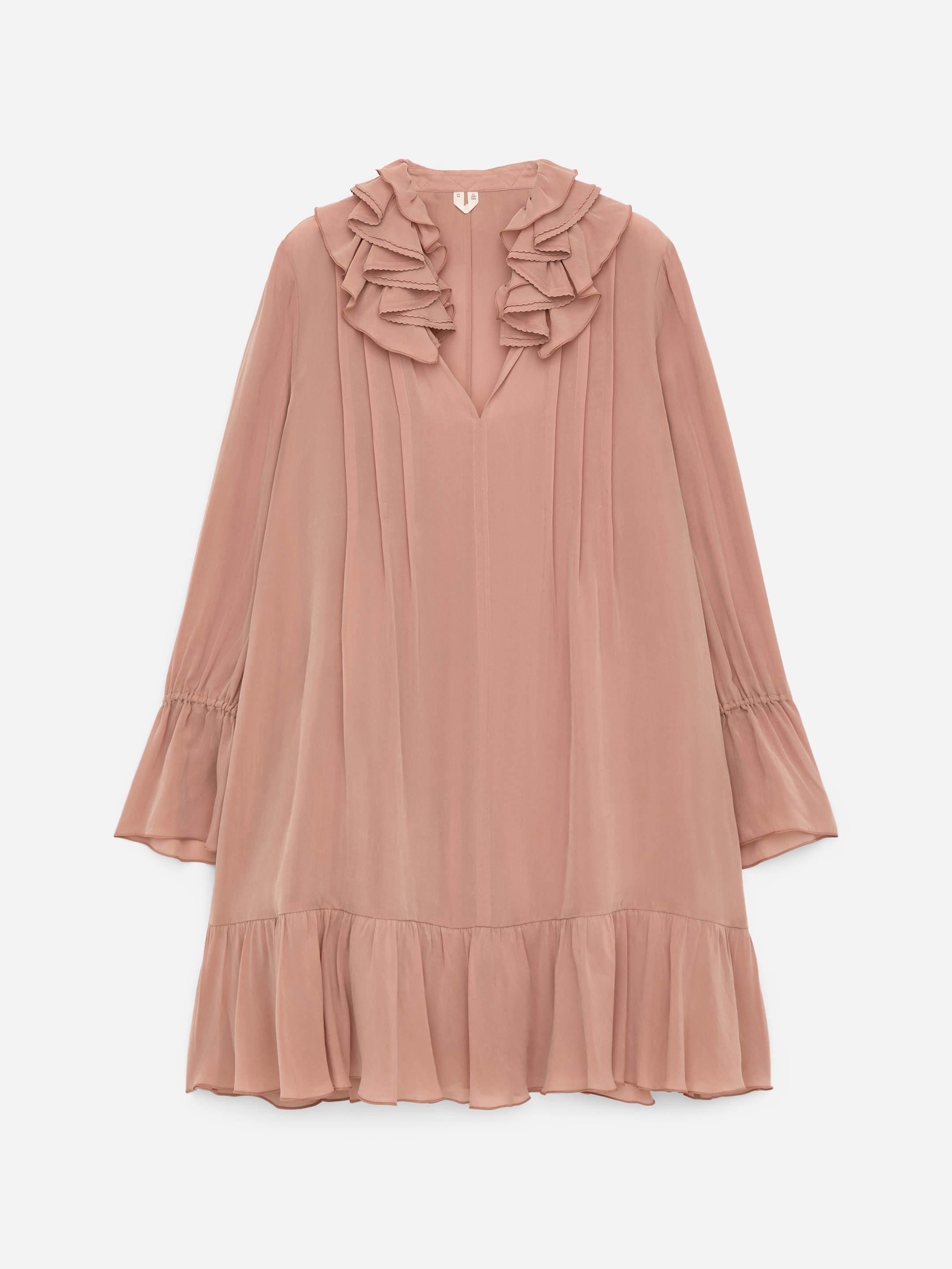 Frill Dress-#c89289-17576