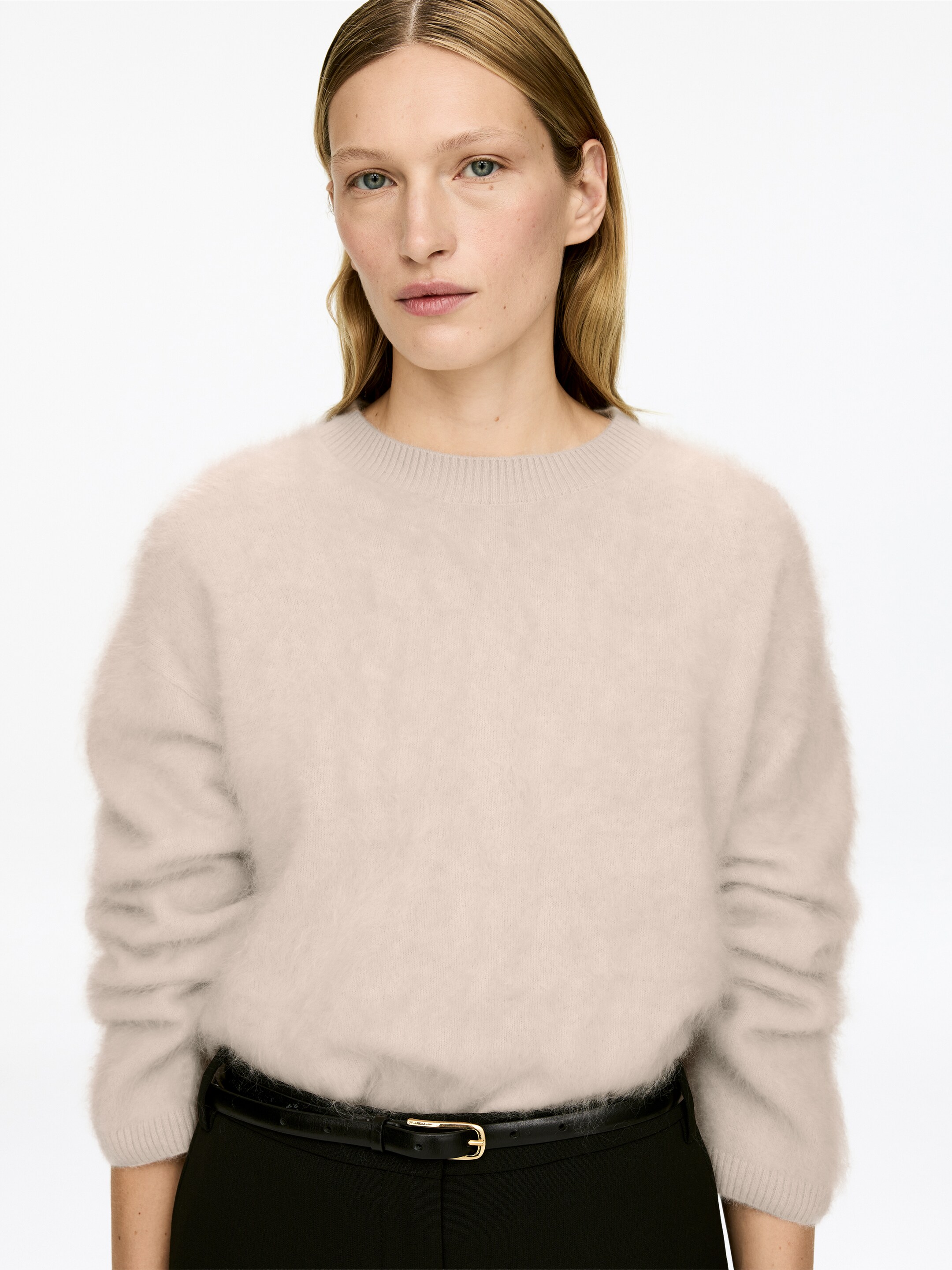 Agrandir l'image: Pull en pur cachemire brossé​ - Rose poudré - FEMME | H&M CH 3