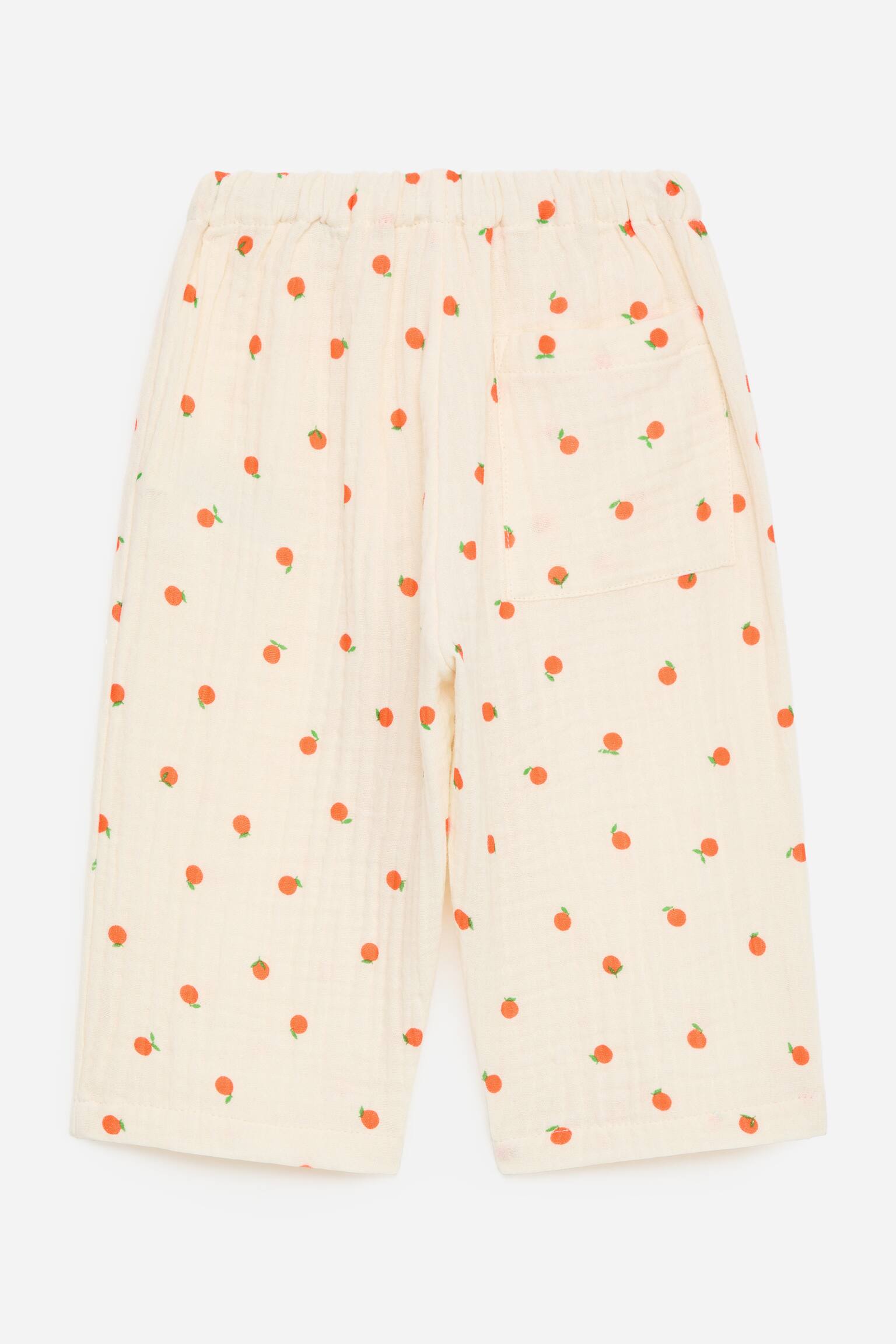 Baumwollmusselin-Hose-Cremeweiß - 3