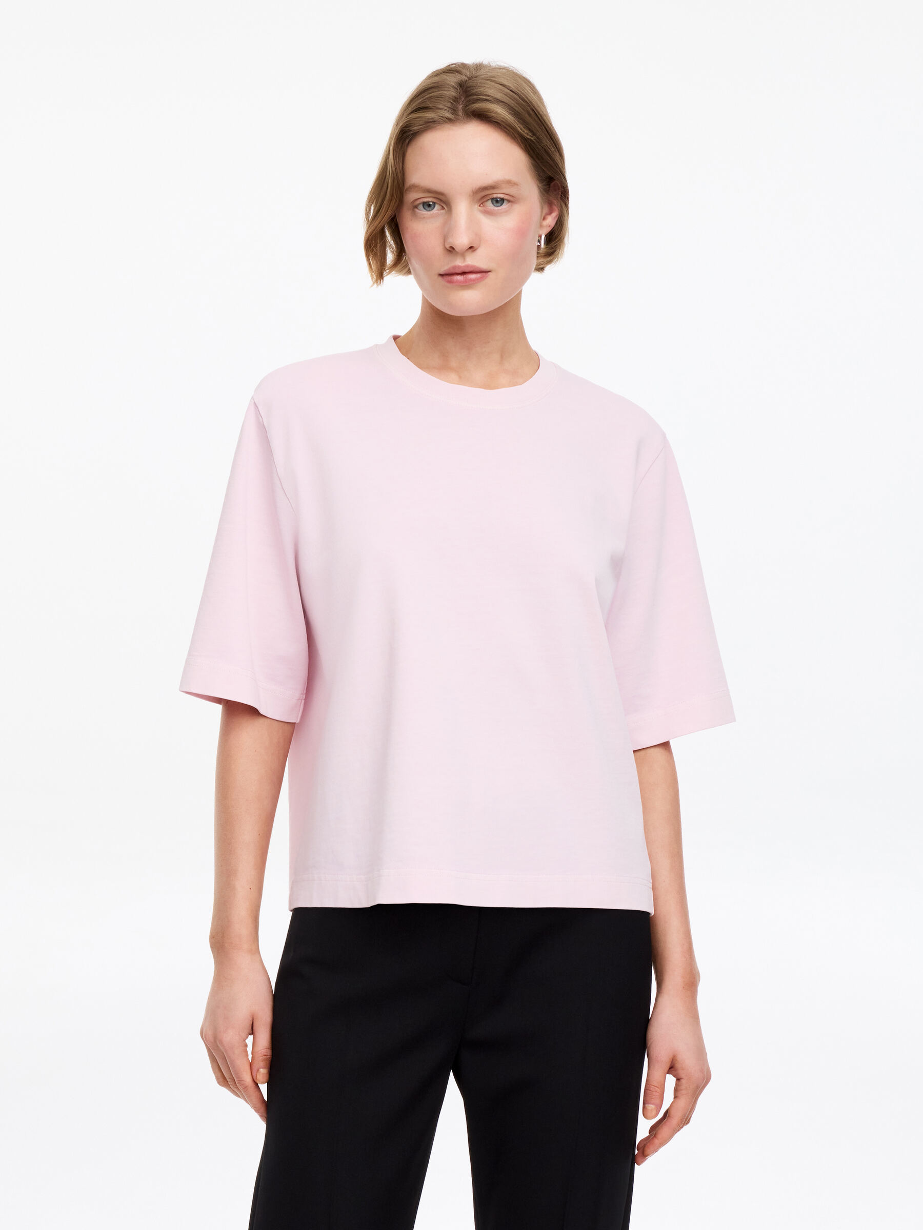 Signature boxy t-shirt-#DAC8D5-19442