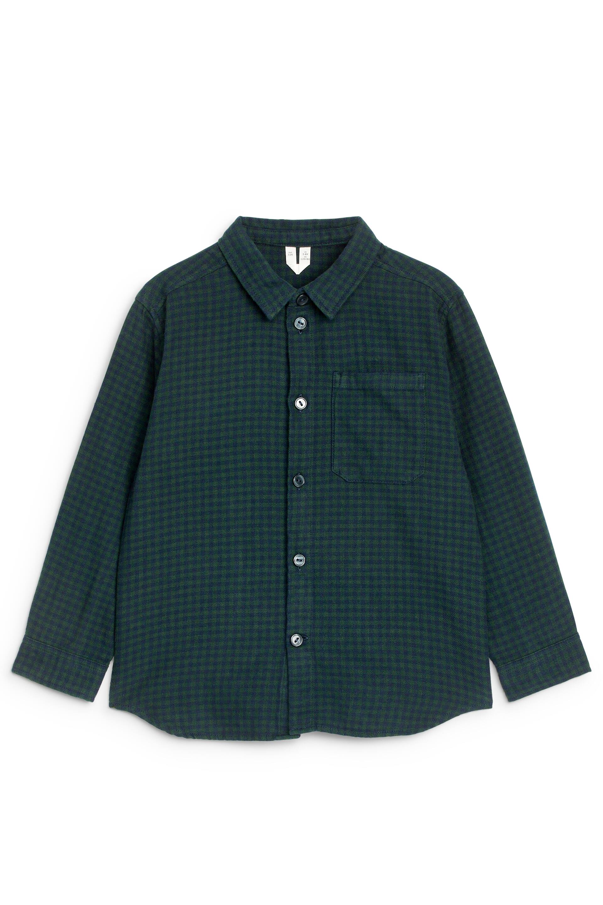 View larger image: Checked Flannel Shirt - Blue/Gingham - Kids | H&M GB 1