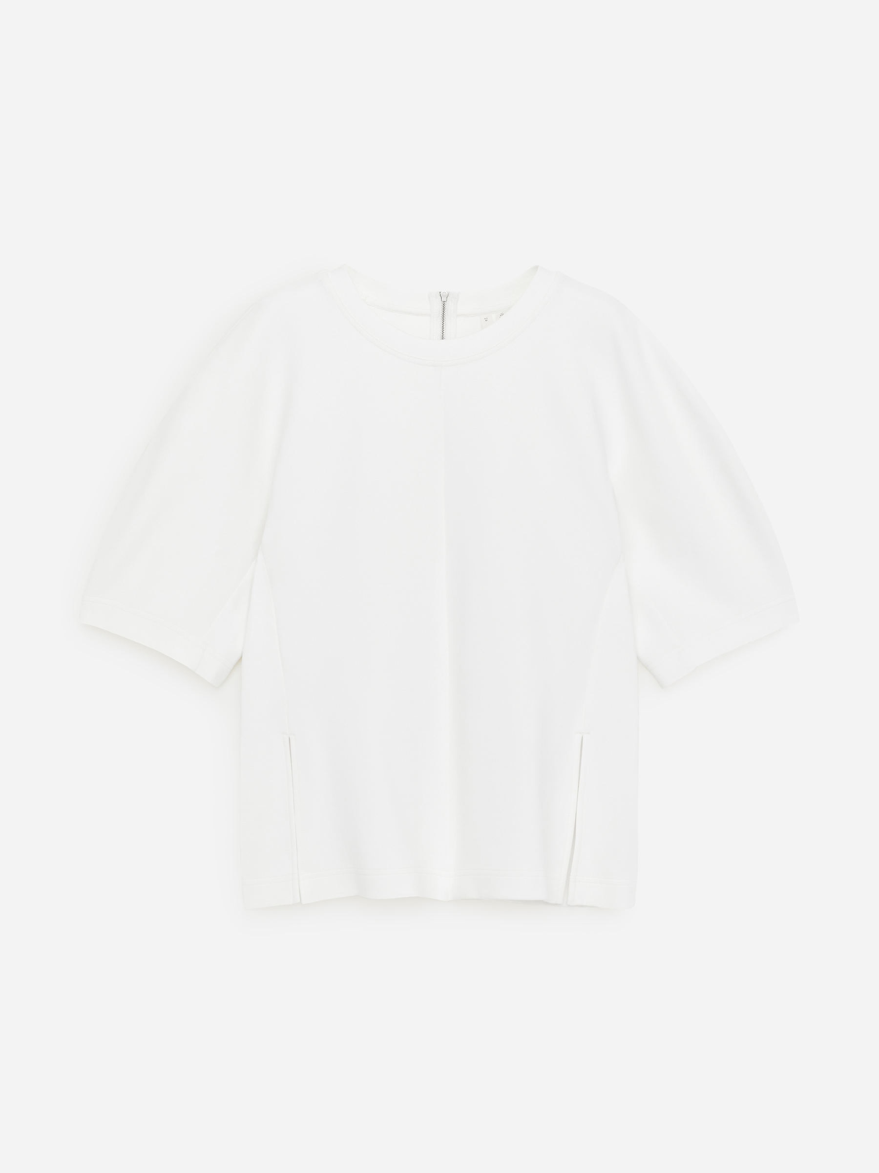 Sculptural Top-White-18247