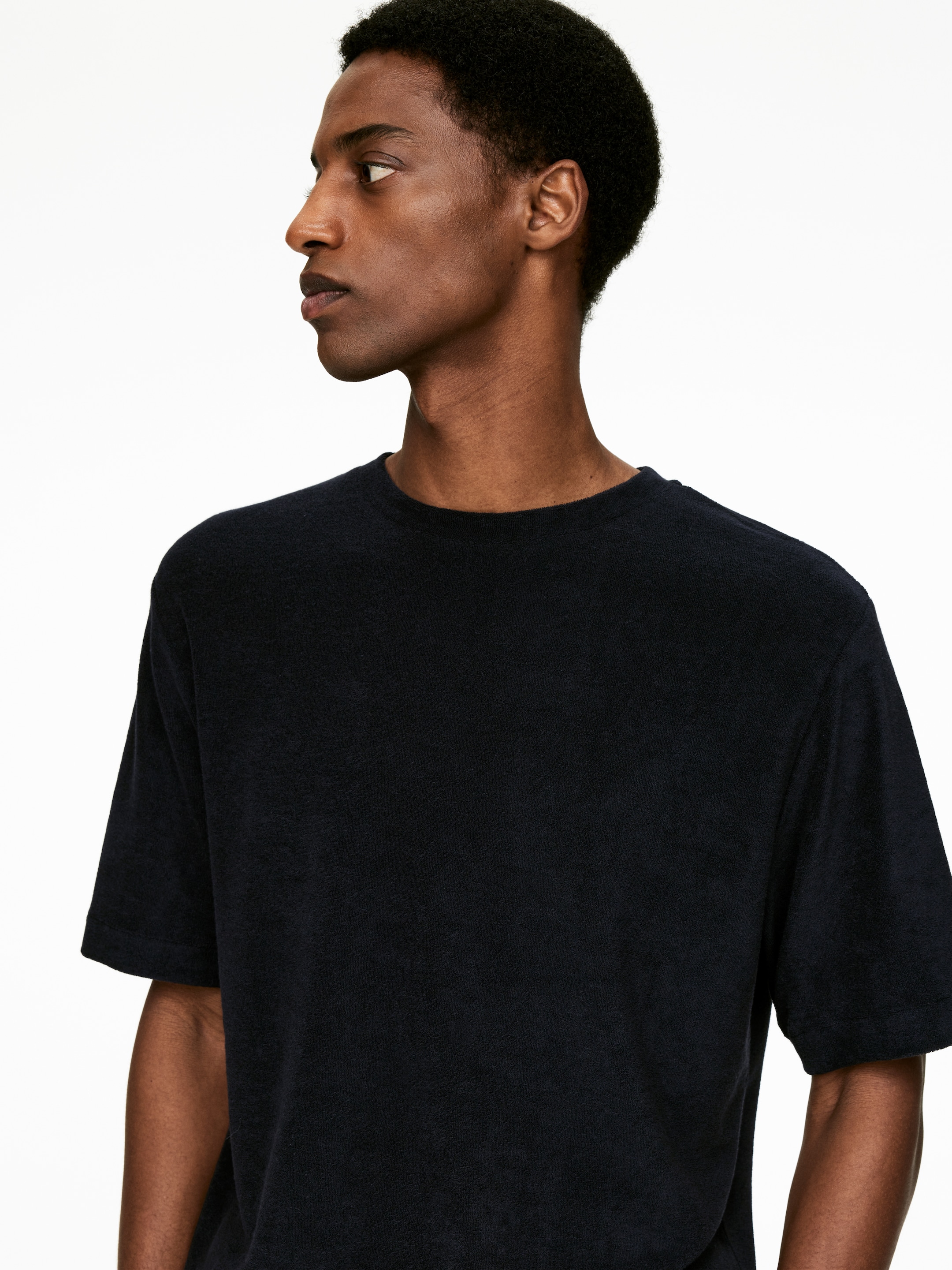 Größeres Bild anzeigen: Baumwoll-Frottee-T-Shirt - Schwarz - Men | H&M AT 4