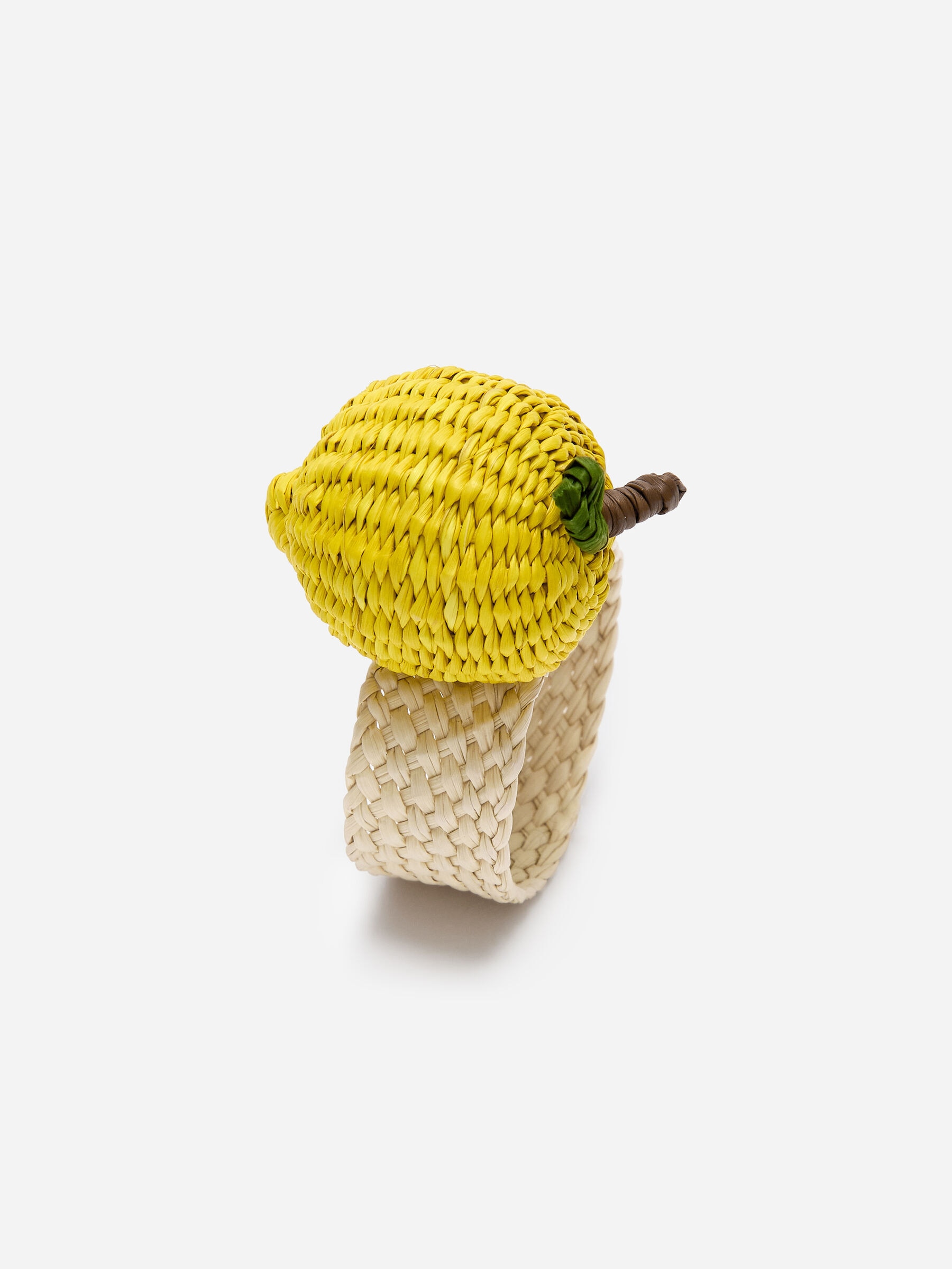 Guanabana Lemon Napkin Ring-#F8FC00-19053