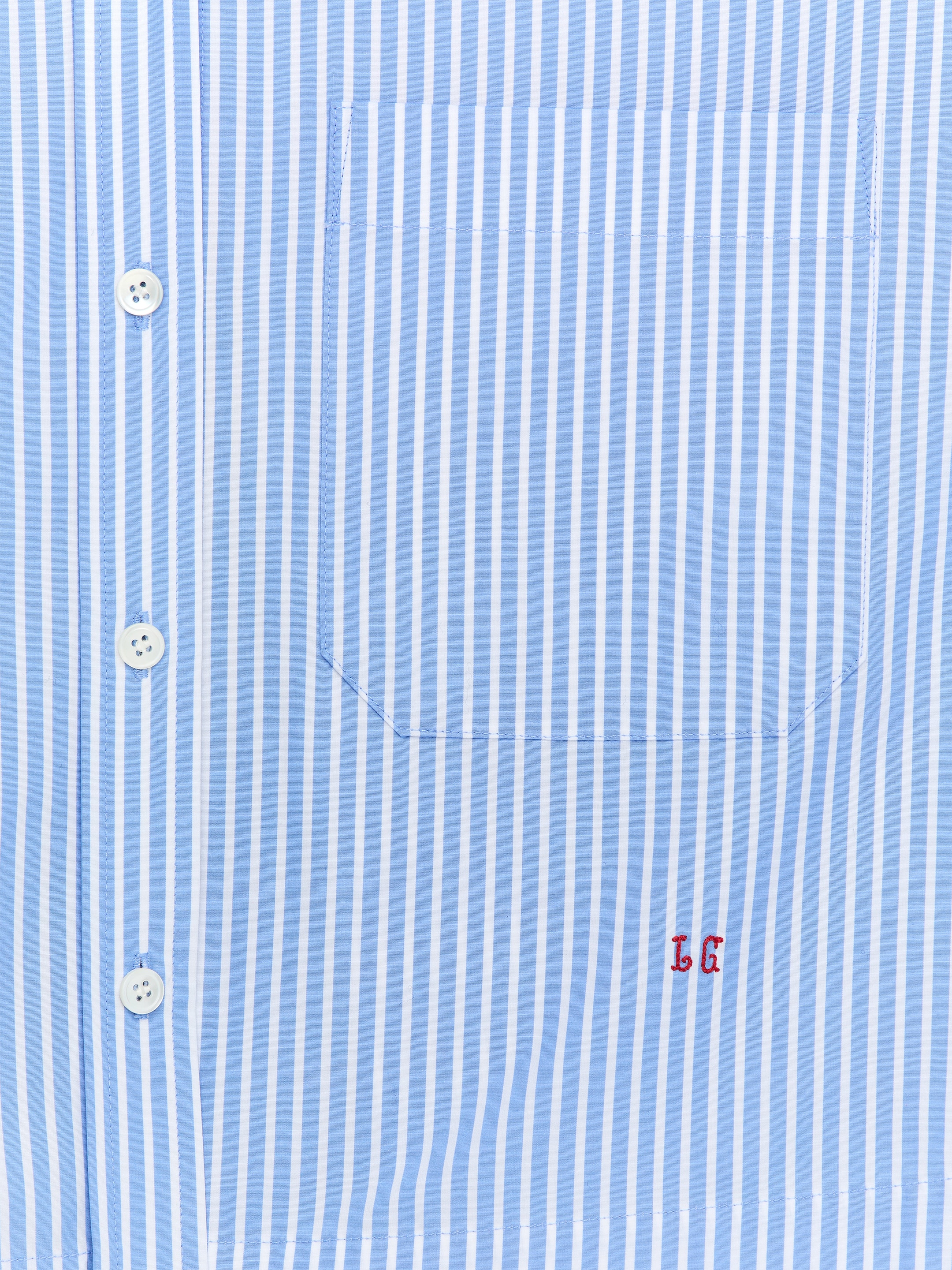 ARKET and Laila Gohar Cropped Shirt - Blue/White - Loose fit - Women - StillMedia/DescriptiveDetail - 2