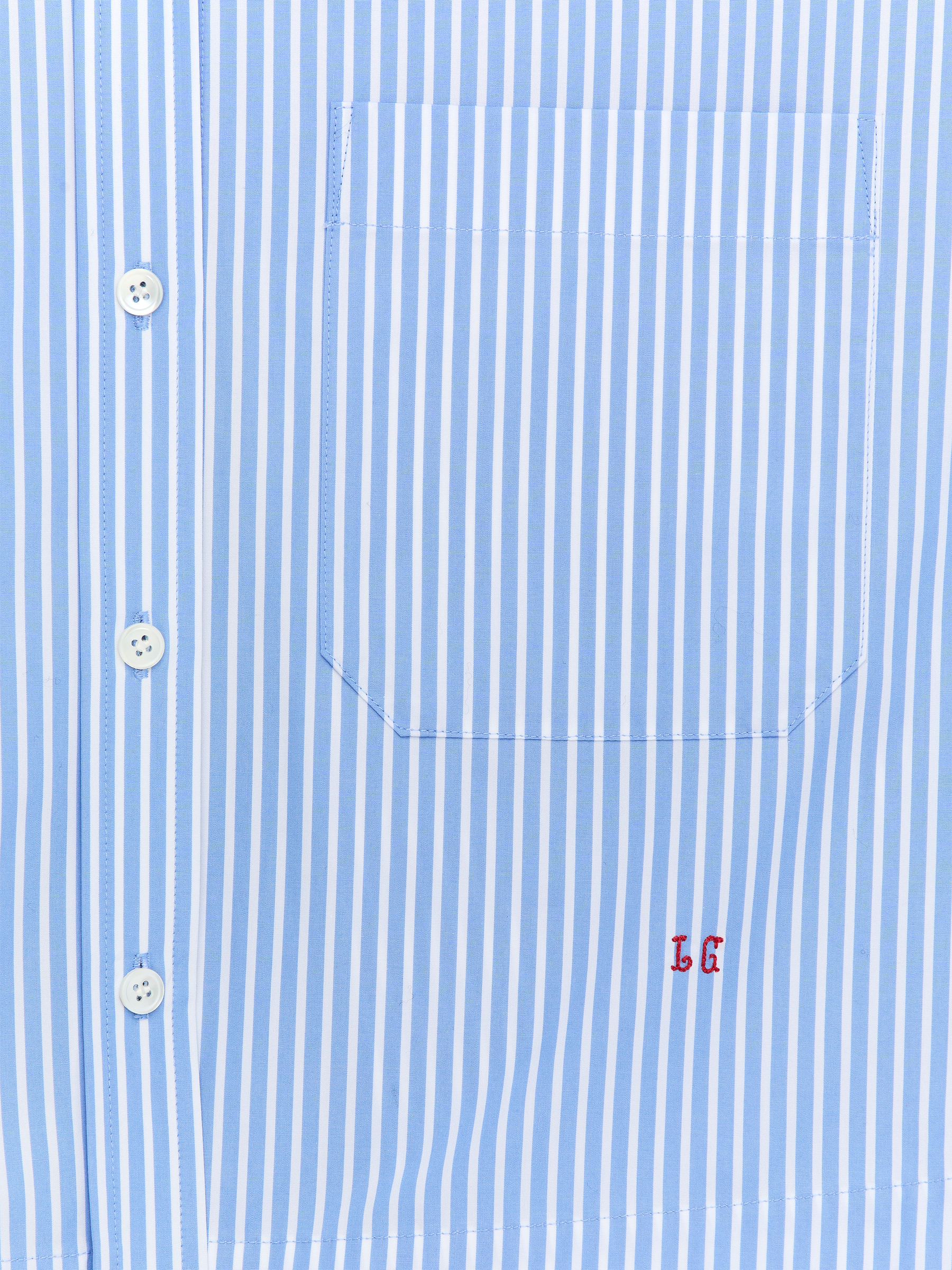 ARKET and Laila Gohar Cropped Shirt - Blue/White - Loose fit - Women - StillMedia/DescriptiveDetail - 2