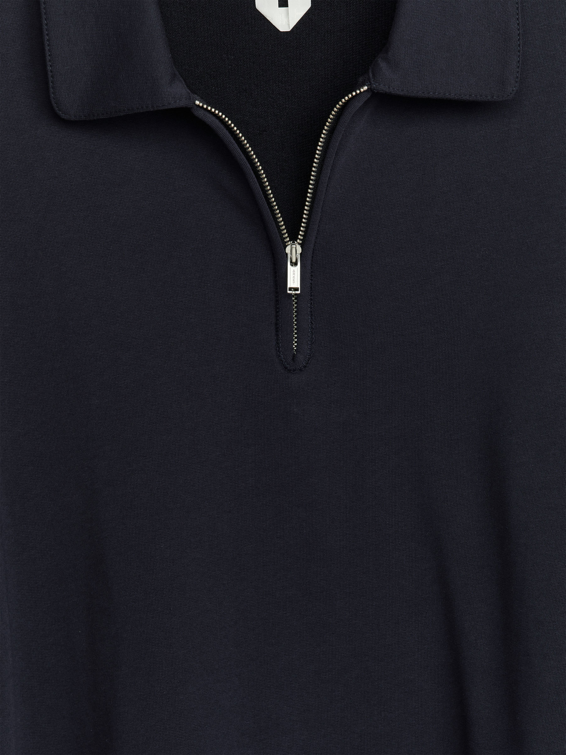Half-Zip Polo Shirt - Dark Blue - Regular fit - Men - StillMedia/DescriptiveDetail - 1