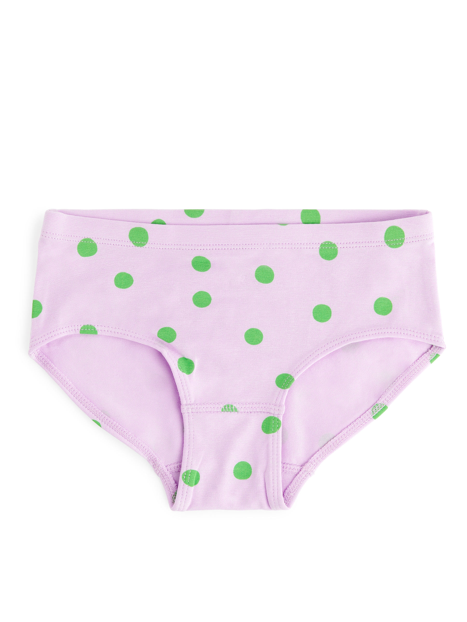 Slips aus Baumwolljersey, 3er-Set - Weiß/Grün/Flieder - Regular Fit - Kinder - StillMedia/DescriptiveStillLife - 3