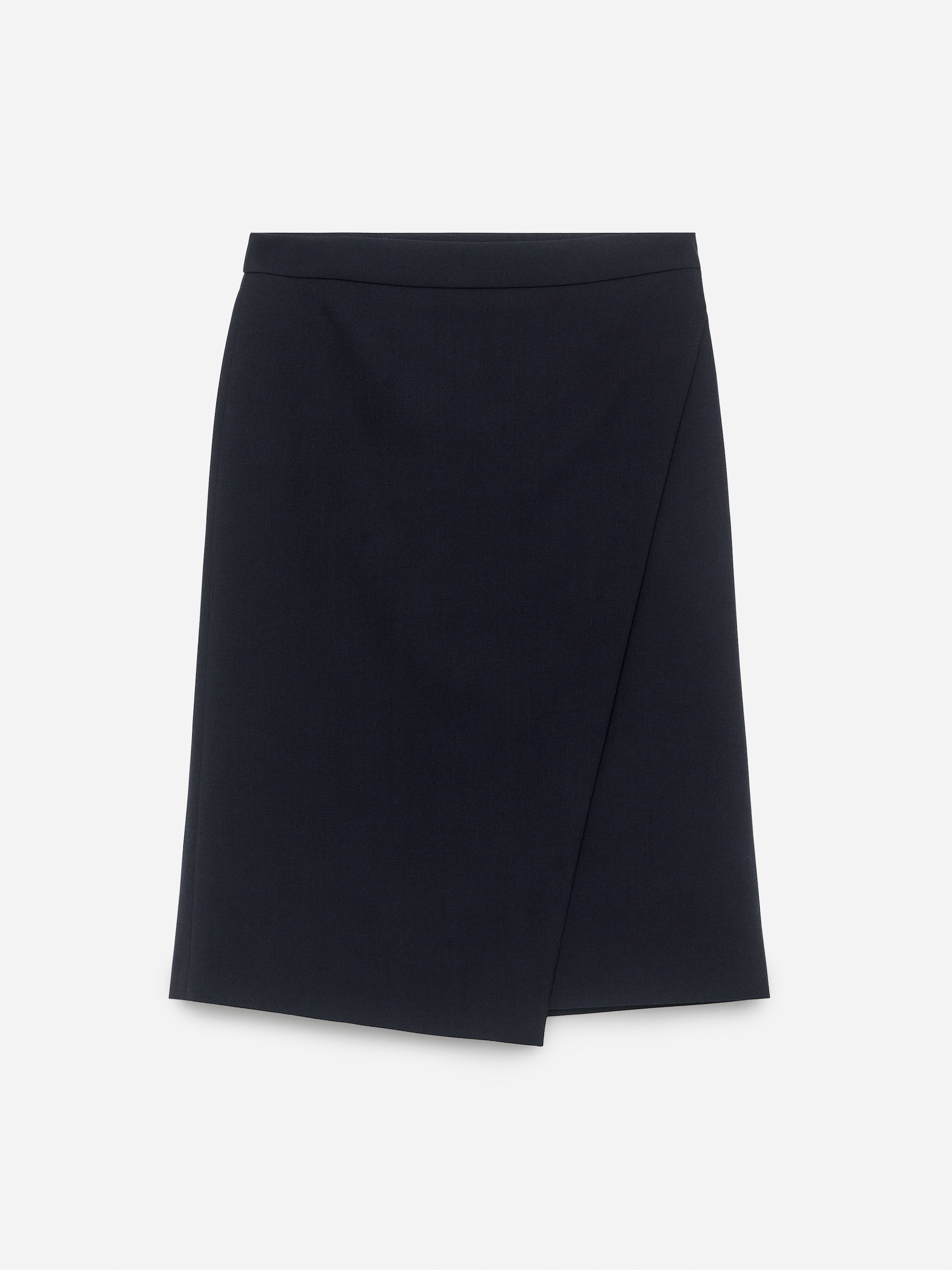 Wrap Wool Skirt - Dark Blue - Regular fit - Women - StillMedia/DescriptiveStillLife - 1