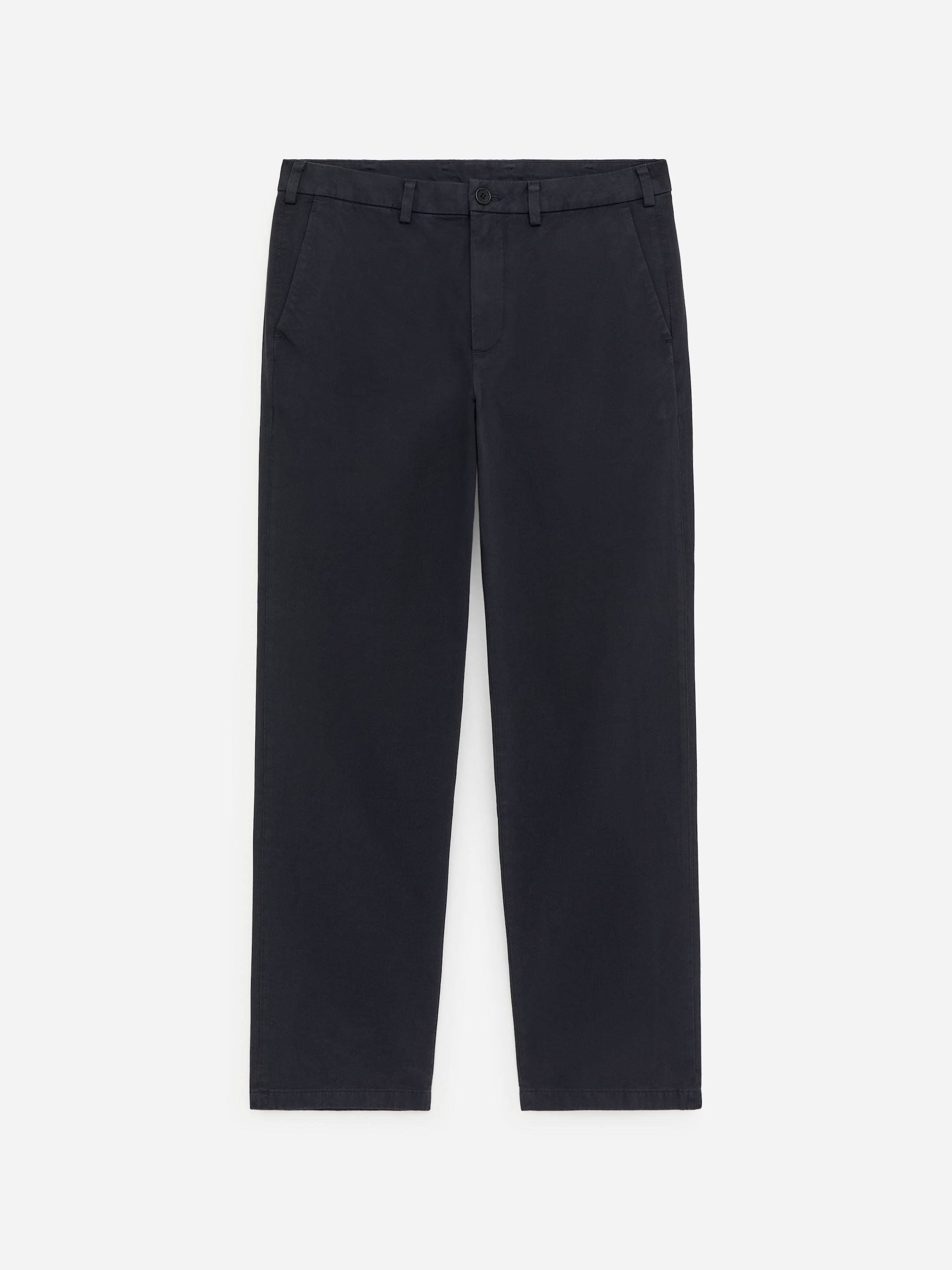 Straight Cotton Chinos-Blue-18374