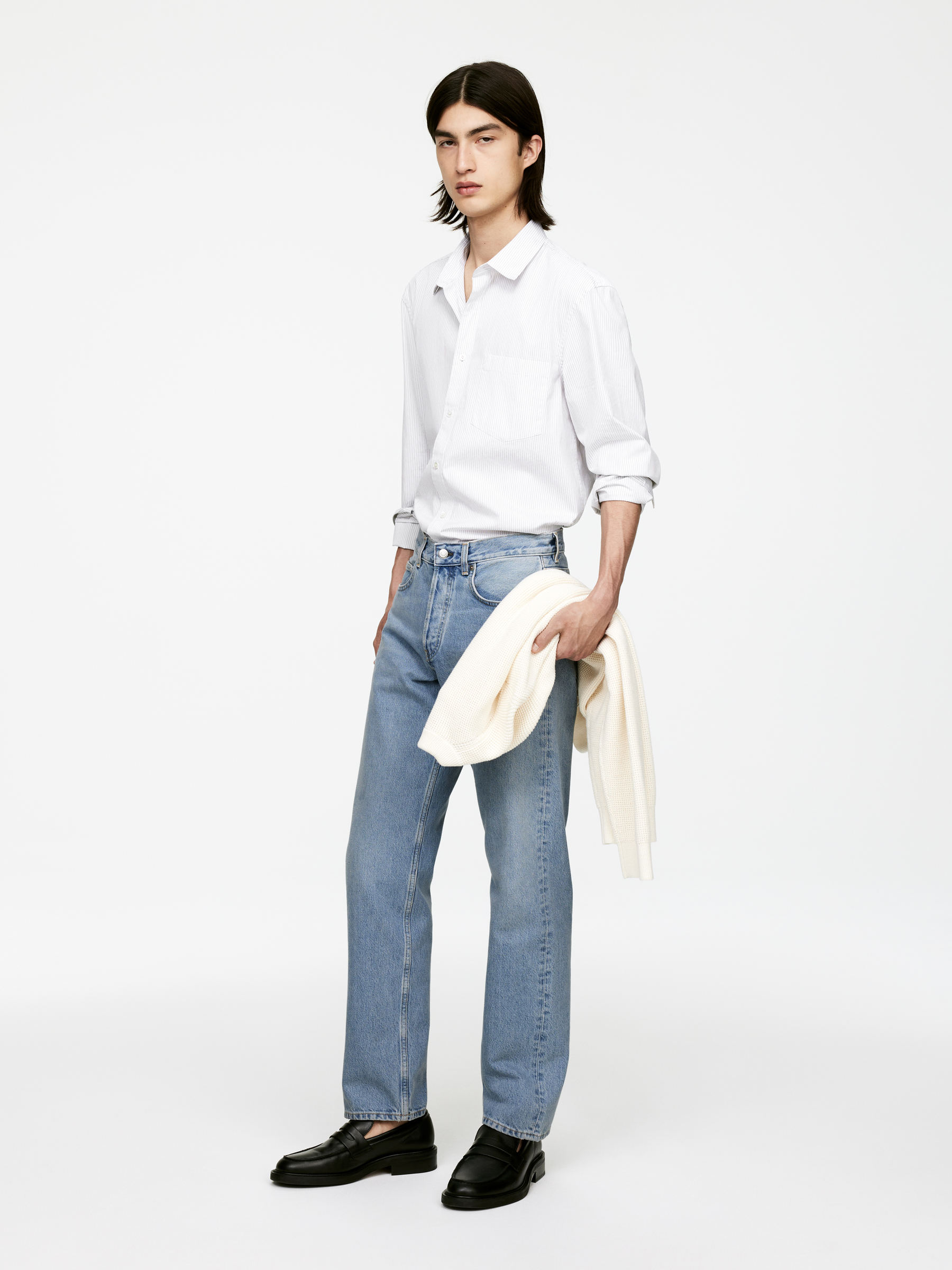 OCEAN Loose Straight Jeans - Blue - Loose fit - Men - StillMedia/Lookbook - 9