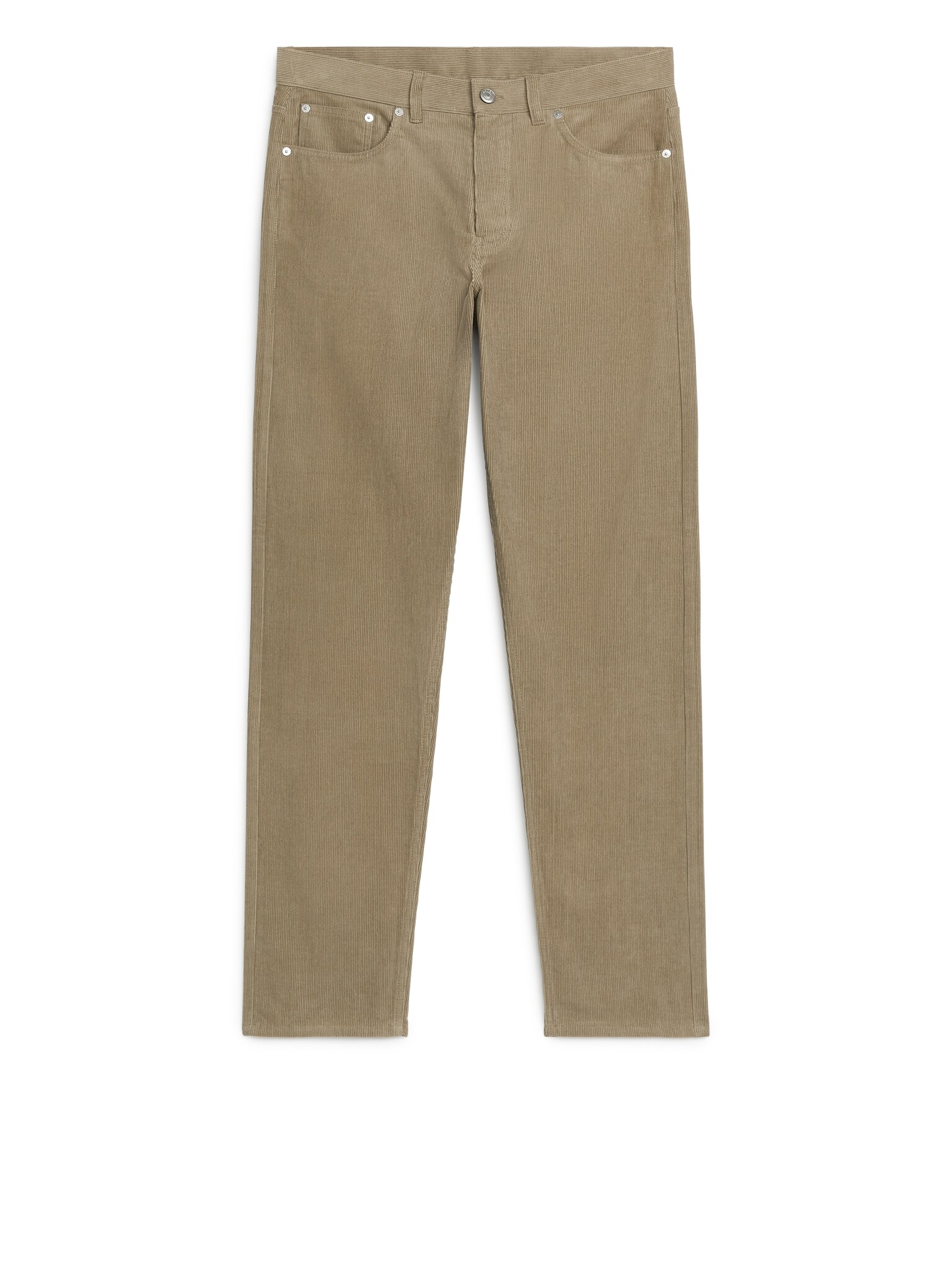 Corduroy Trousers - Light Green/Light Grey