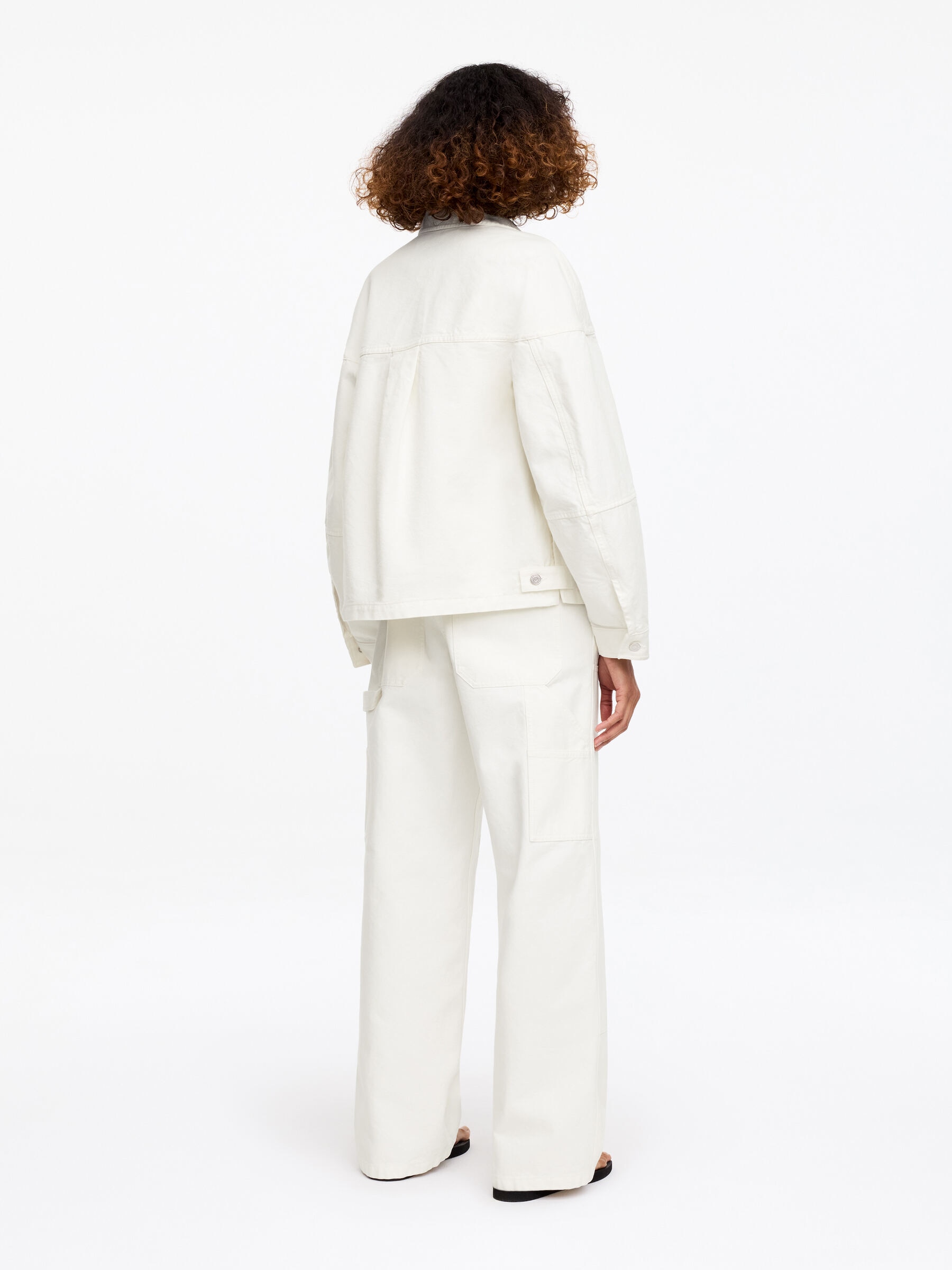 ARKET and Laila Gohar Work Jacket - Off White - Loose fit - Women - StillMedia/Lookbook - 5