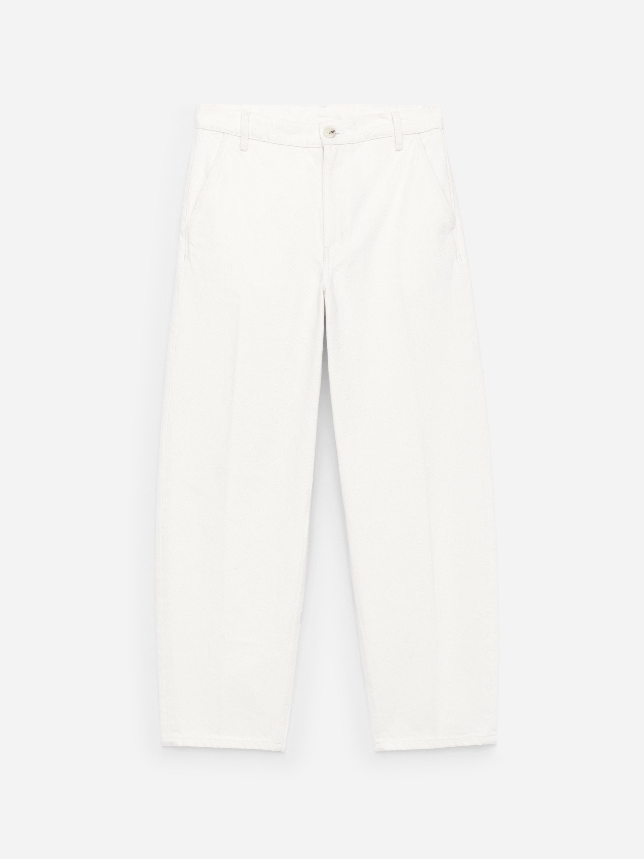 Skräddad denimbyxa-#F4F3E9-14888
