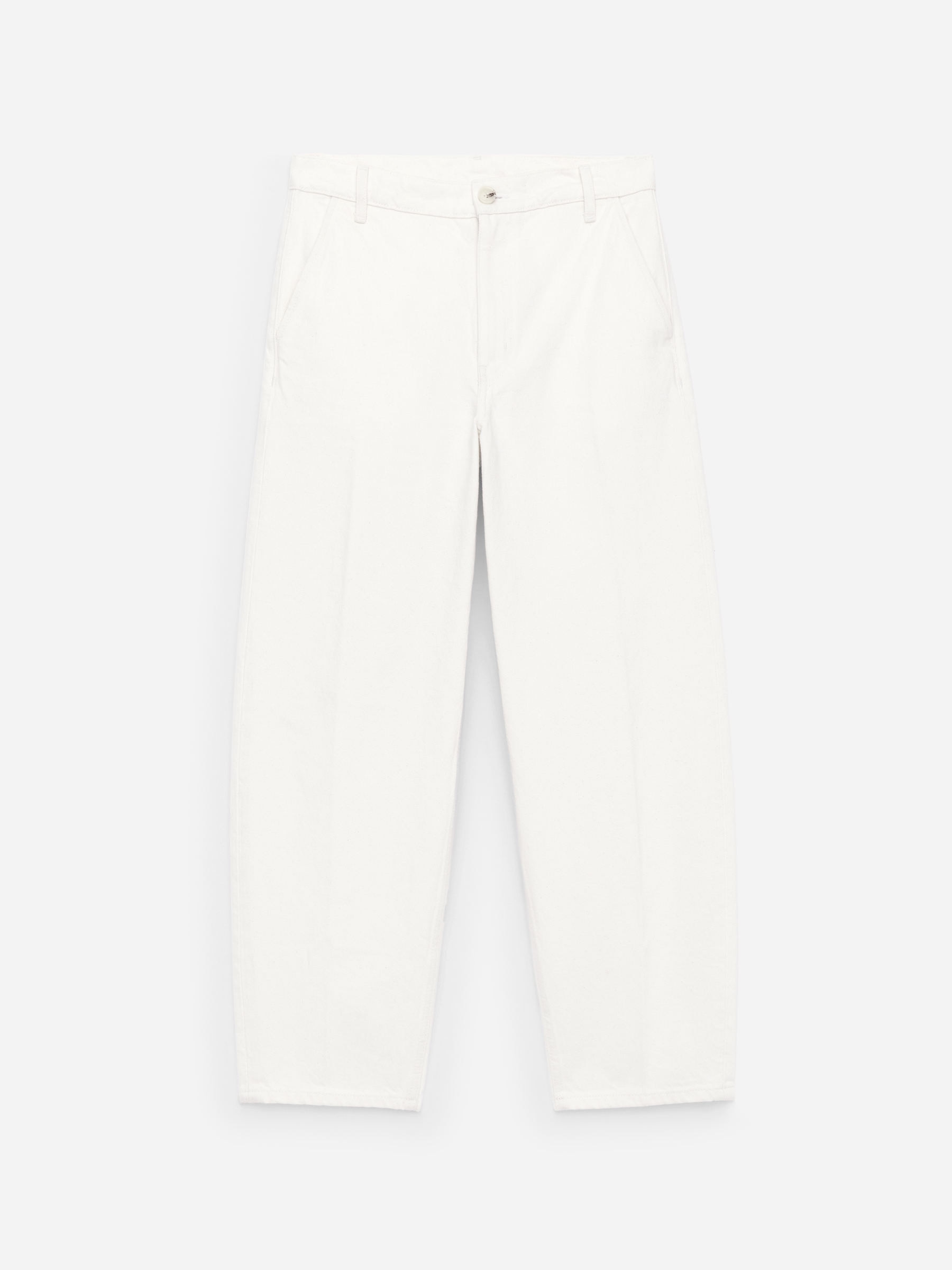 Tailored Denim Trousers-#F4F3E9-14888