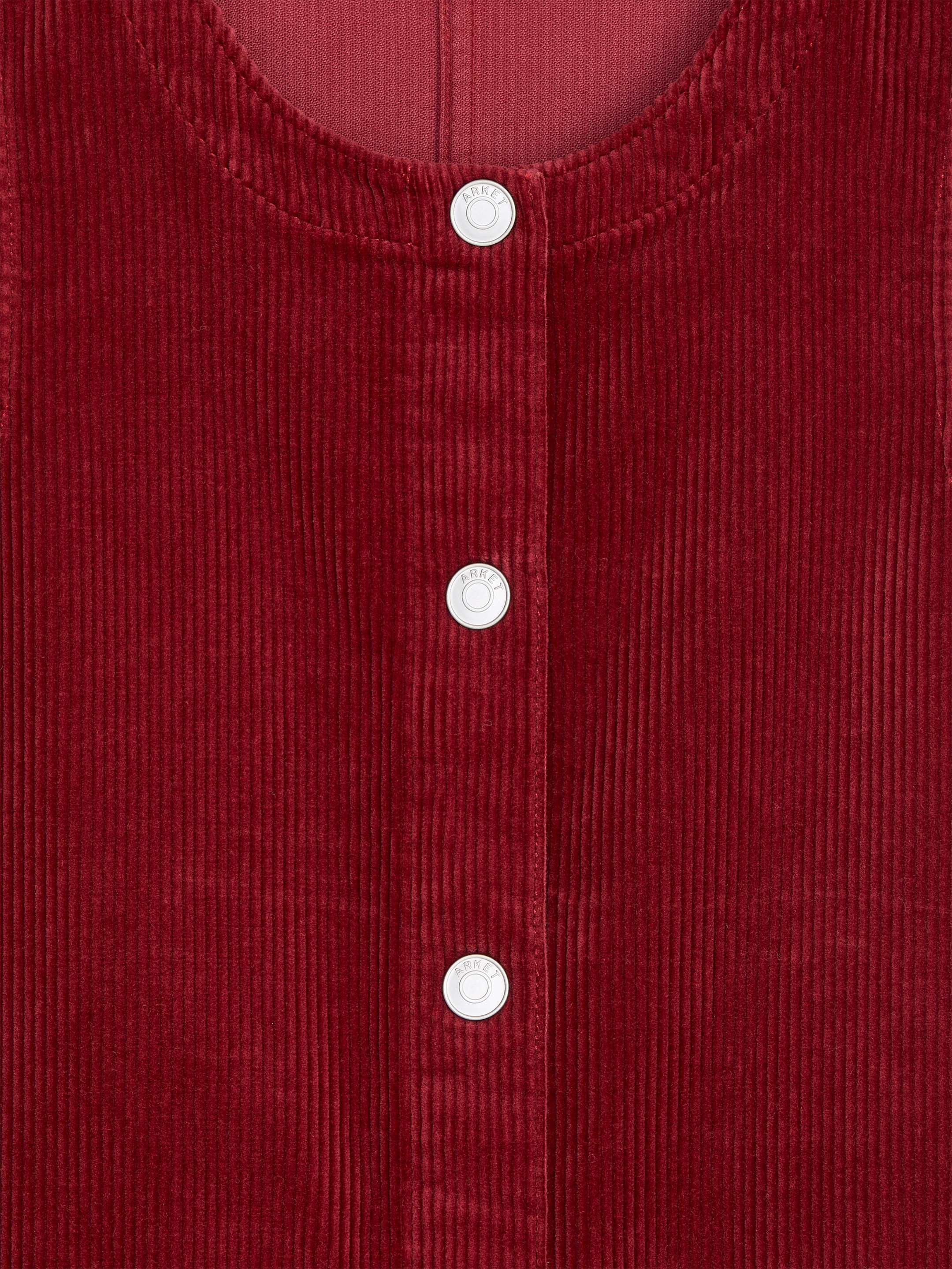 Cotton Corduroy Dress - Dark Red - Regular fit - children - StillMedia/DescriptiveDetail - 3