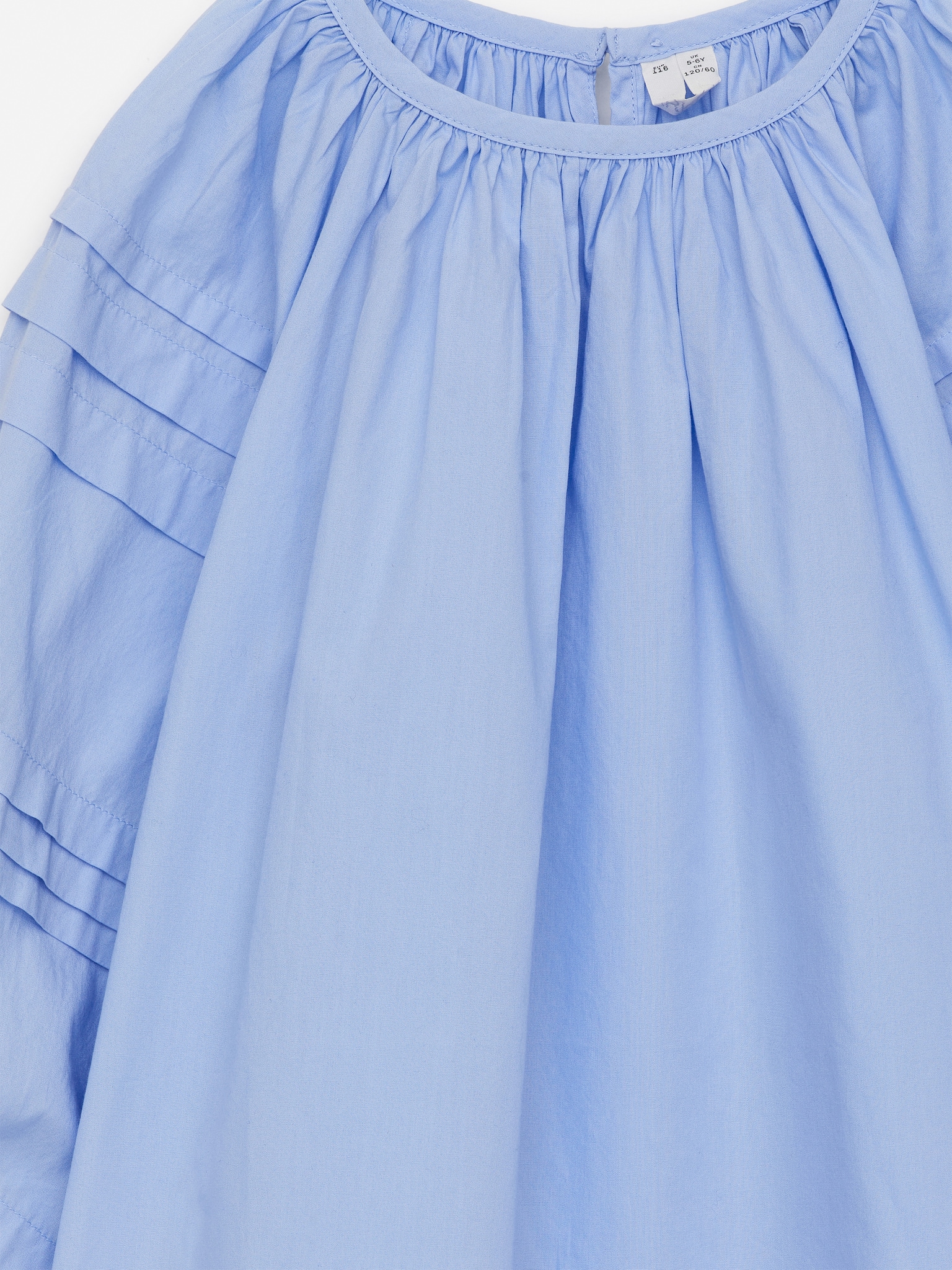 Robe plissée en popeline - Bleu ciel - 2